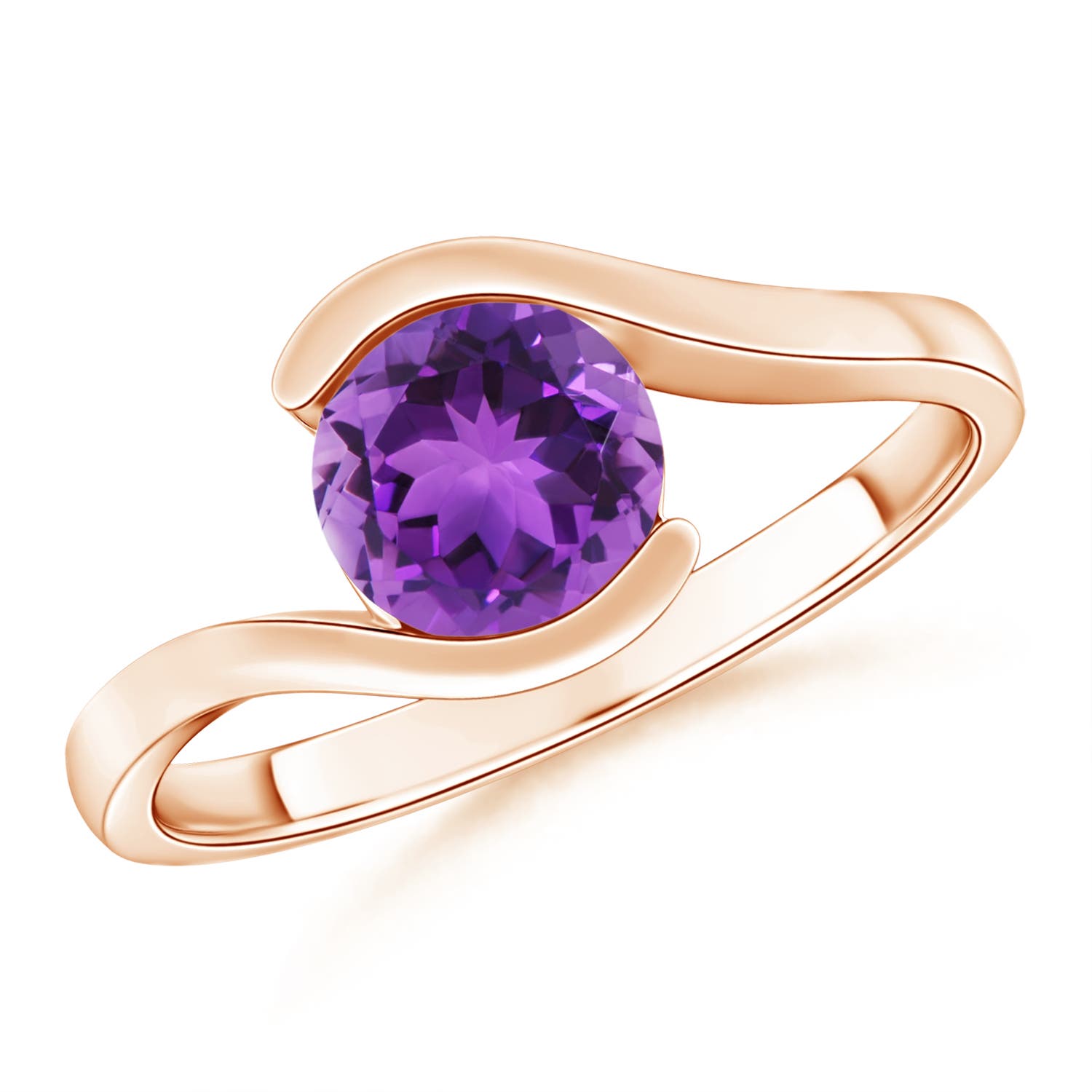 AAA - Amethyst / 1.15 CT / 14 KT Rose Gold