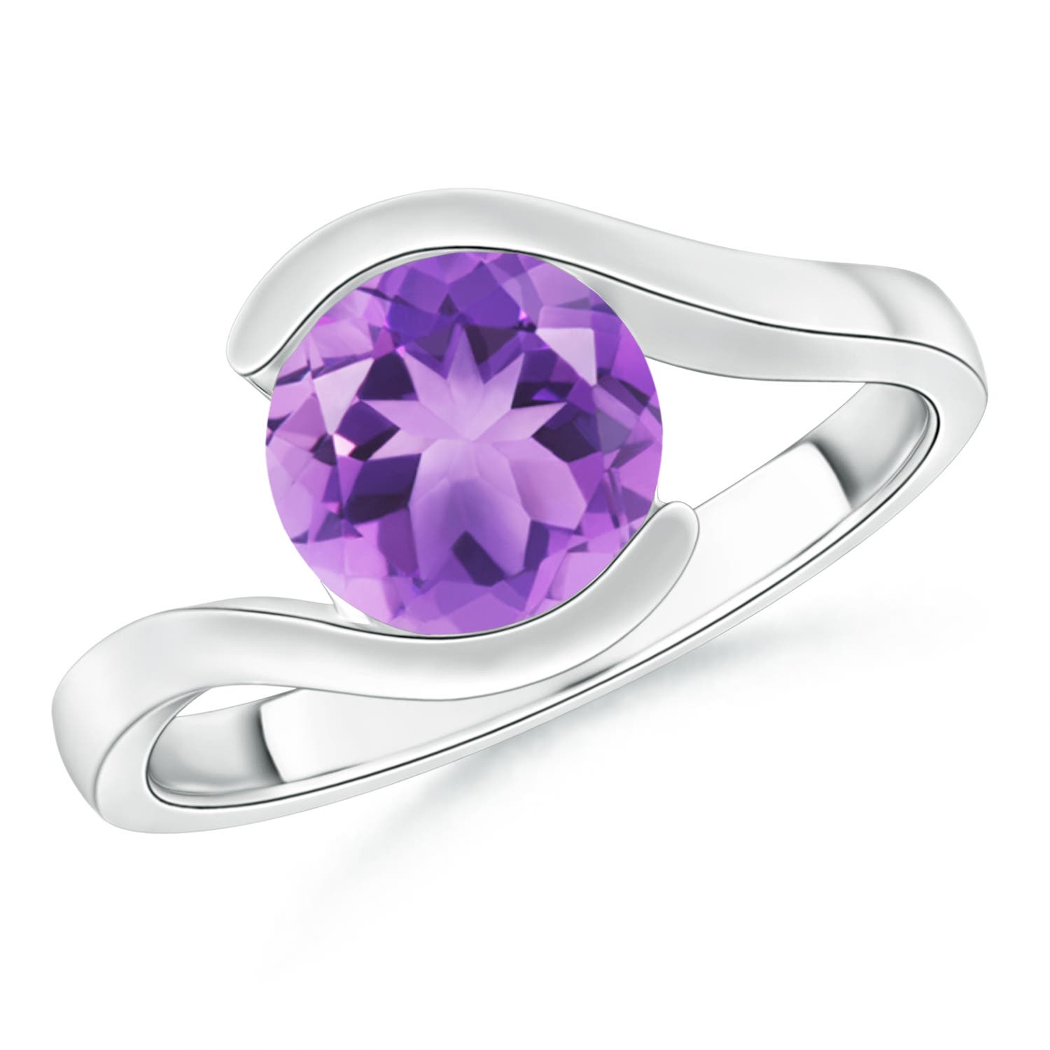 A - Amethyst / 1.7 CT / 14 KT White Gold