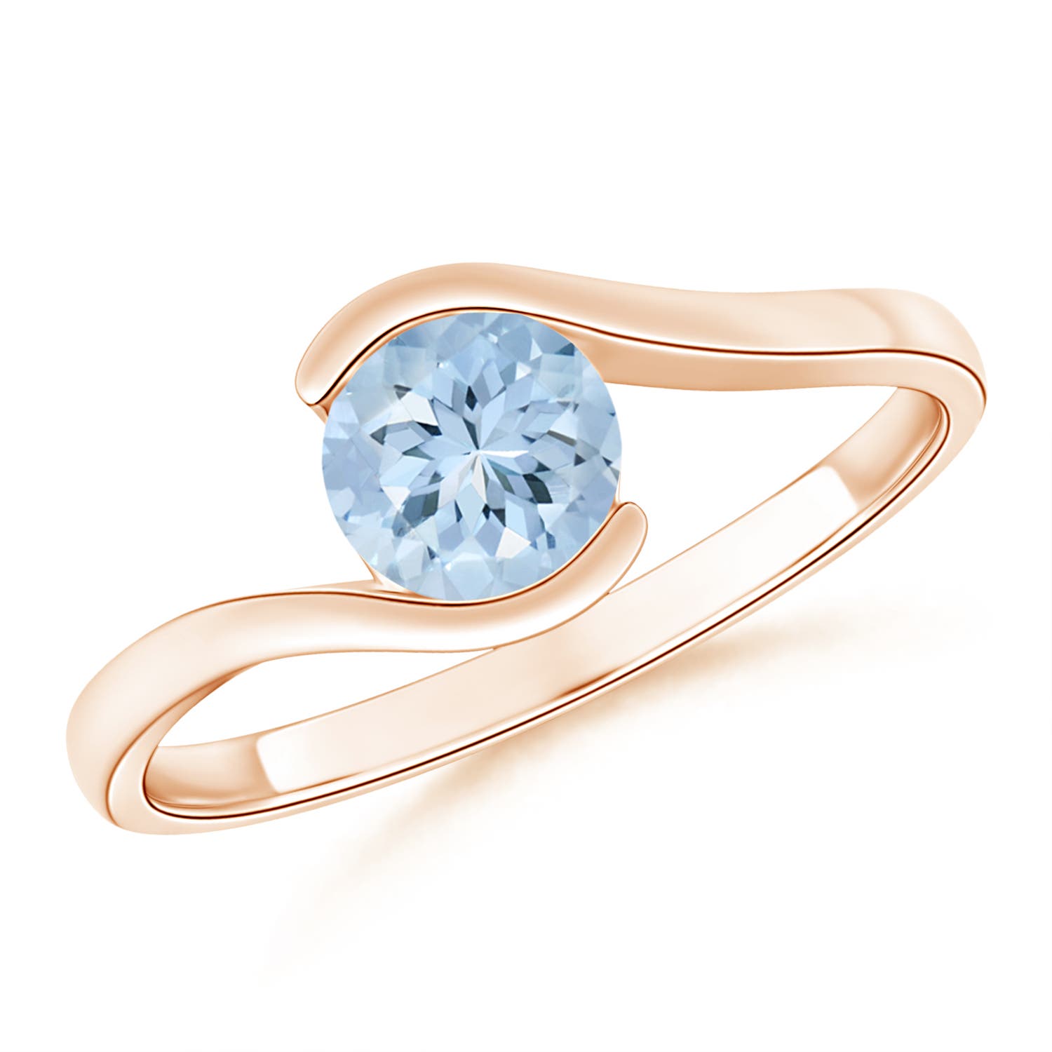 AA - Aquamarine / 0.72 CT / 14 KT Rose Gold