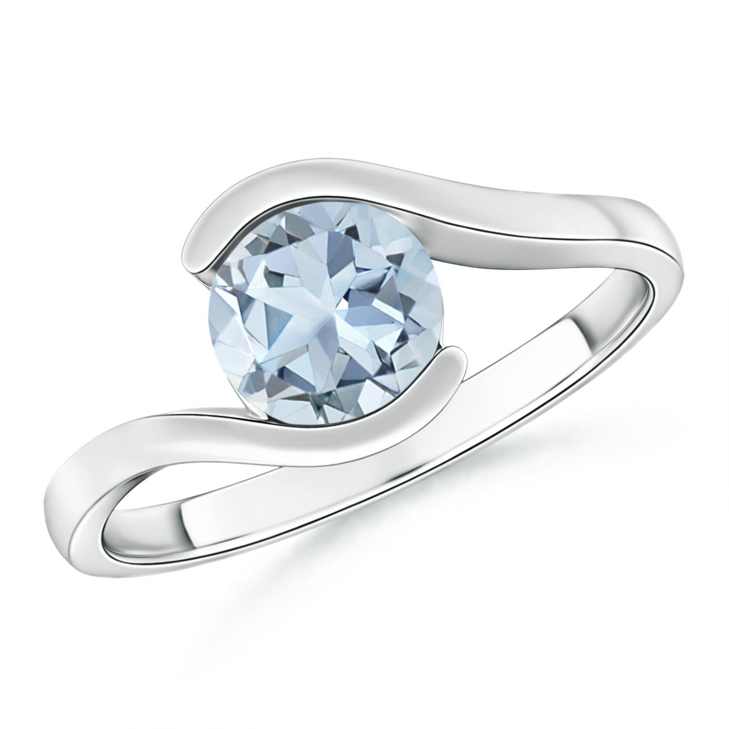 A - Aquamarine / 1.12 CT / 14 KT White Gold