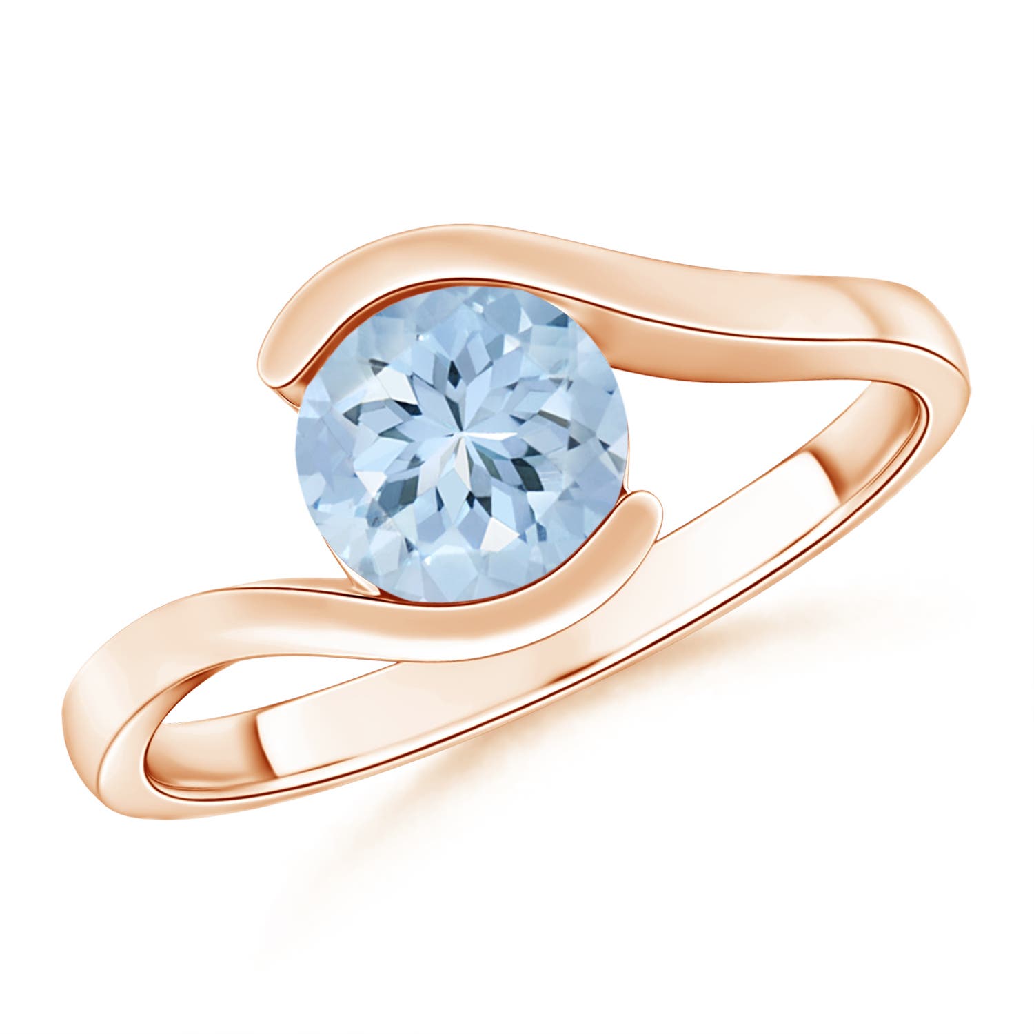 AA - Aquamarine / 1.12 CT / 14 KT Rose Gold