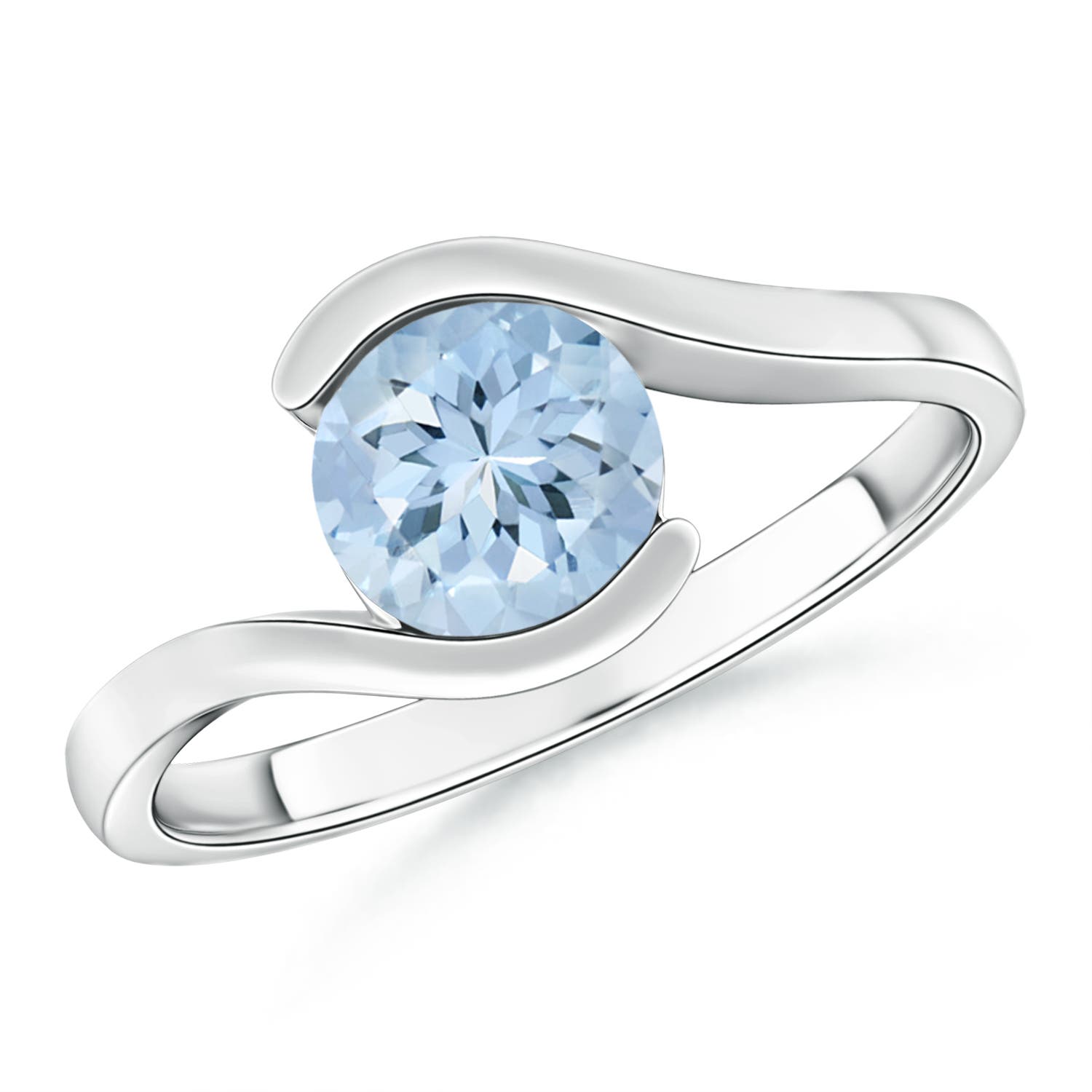 AA - Aquamarine / 1.12 CT / 14 KT White Gold