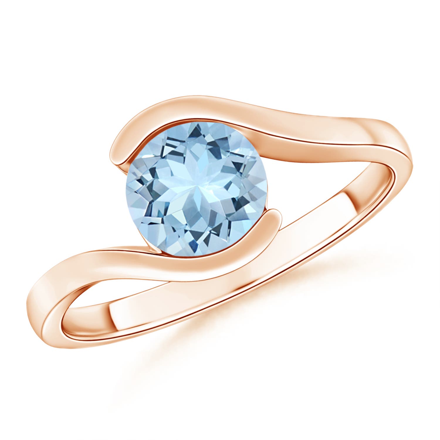 AAA - Aquamarine / 1.12 CT / 14 KT Rose Gold