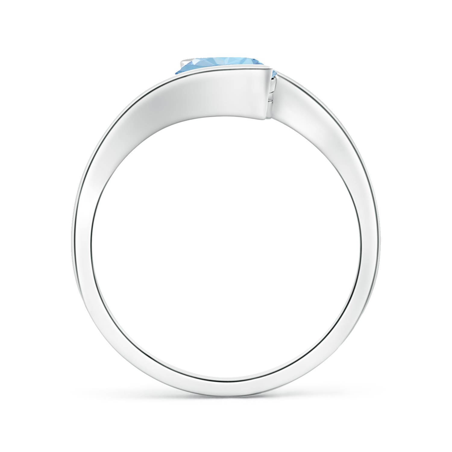 AAA - Aquamarine / 1.12 CT / 14 KT White Gold