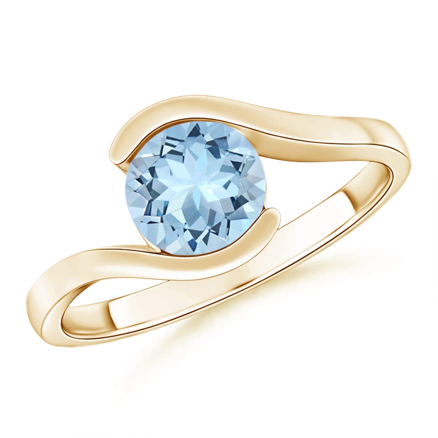 AAA - Aquamarine / 1.12 CT / 14 KT Yellow Gold