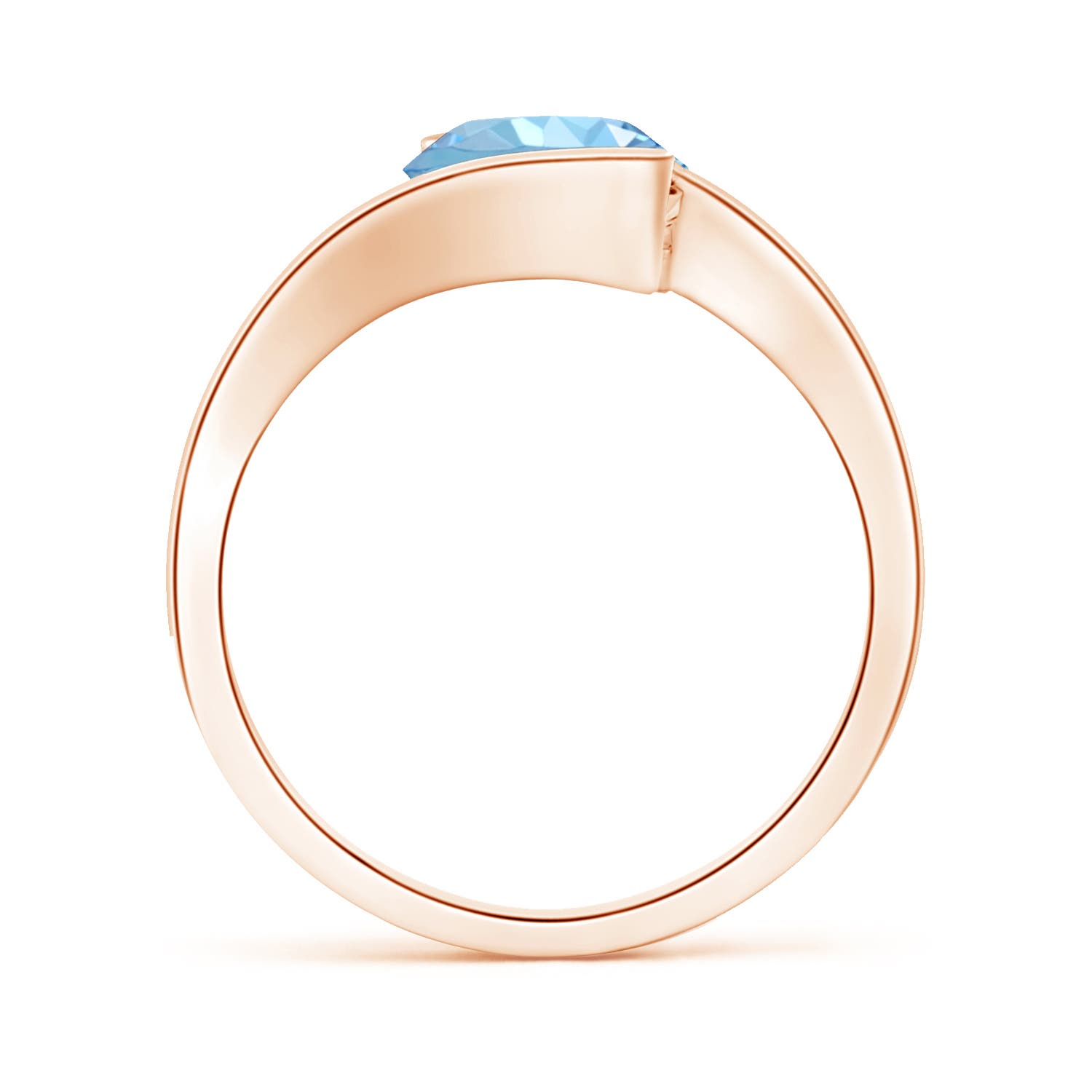 AAAA - Aquamarine / 1.6 CT / 14 KT Rose Gold