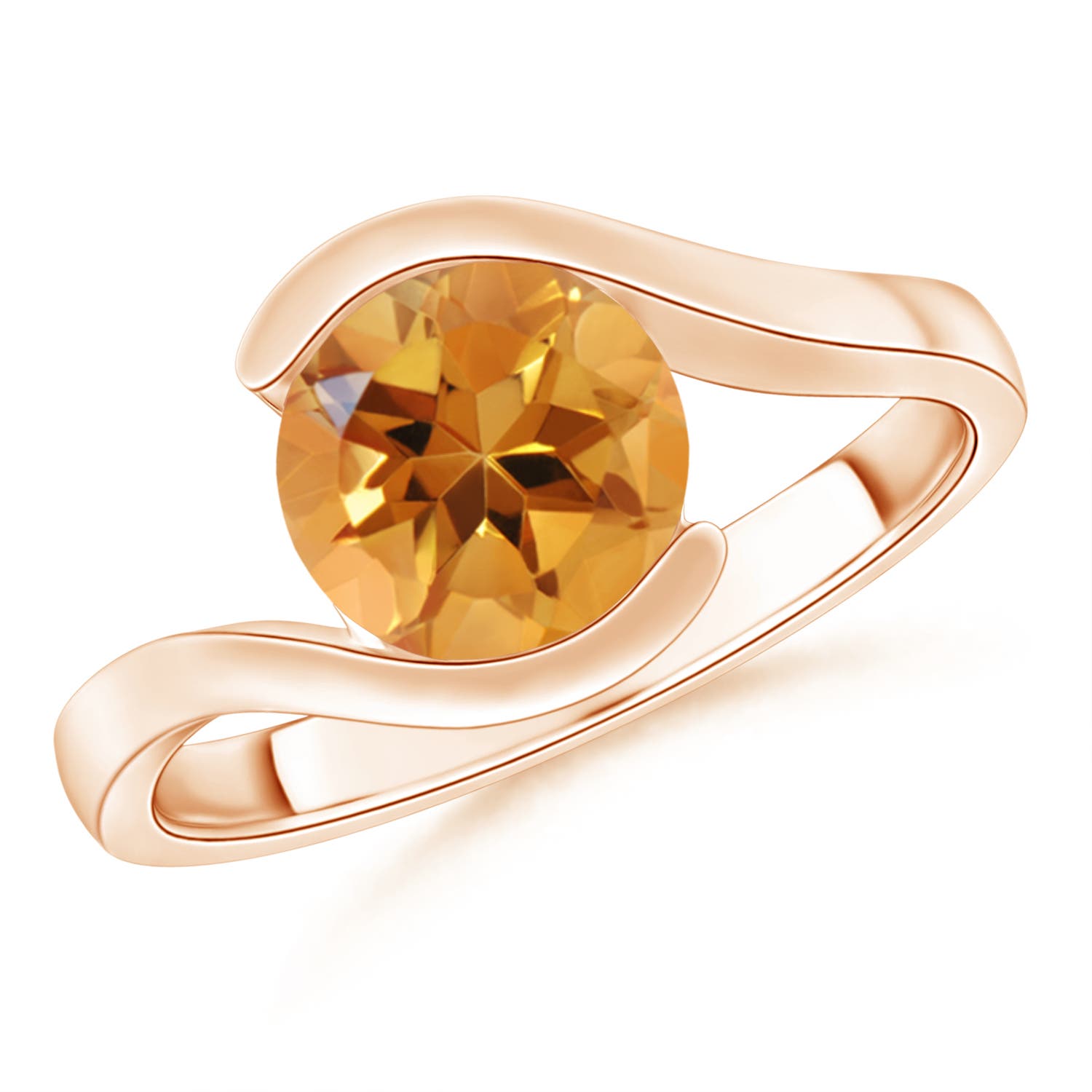 AA - Citrine / 1.5 CT / 14 KT Rose Gold