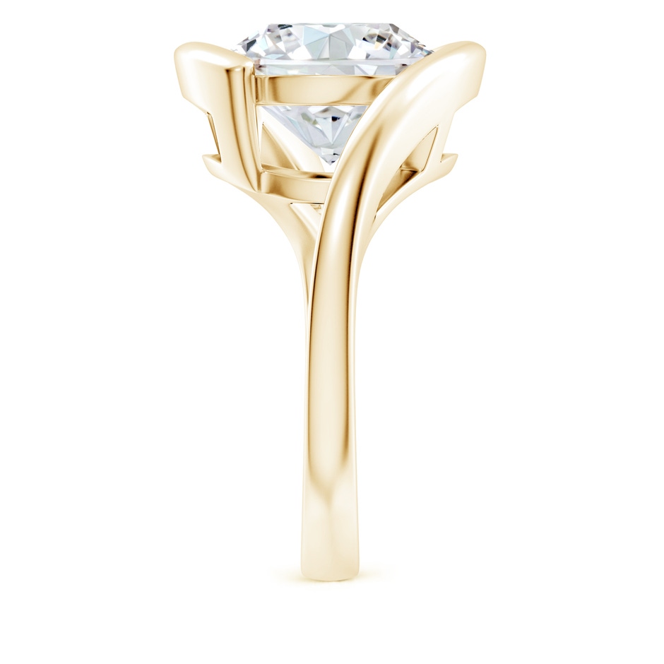 11.1mm GVS2 Semi Bezel-Set Solitaire Round Diamond Bypass Ring in 9K Yellow Gold side 299
