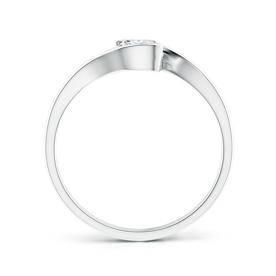 5.1mm GVS2 Semi Bezel-Set Solitaire Round Diamond Bypass Ring in White Gold side 199