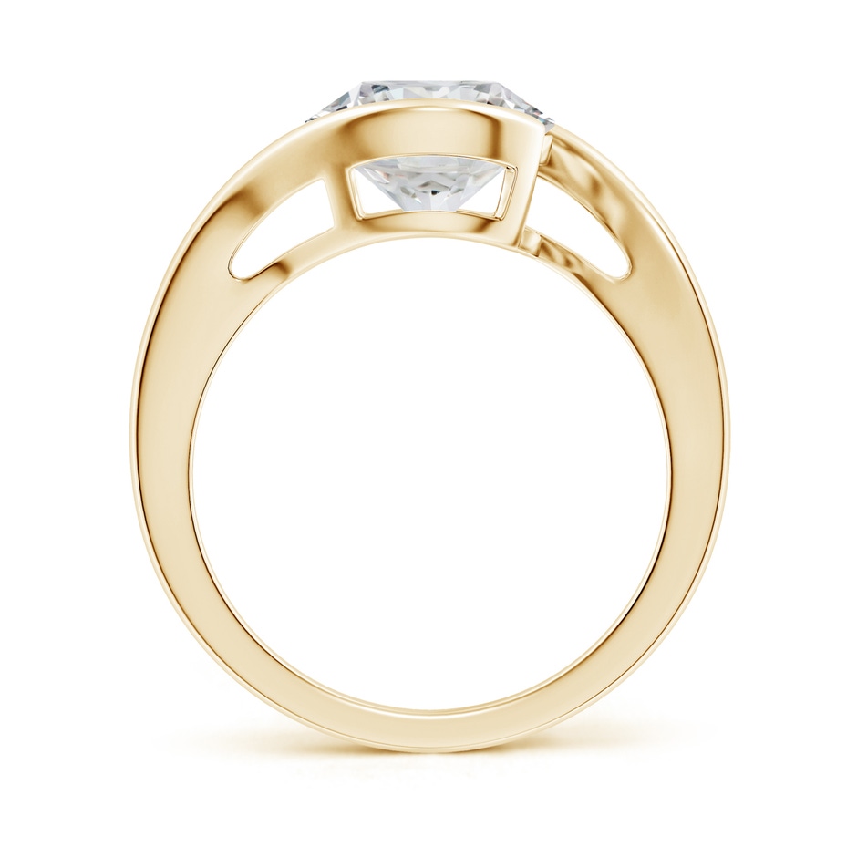 9.2mm HSI2 Semi Bezel-Set Solitaire Round Diamond Bypass Ring in Yellow Gold side 199