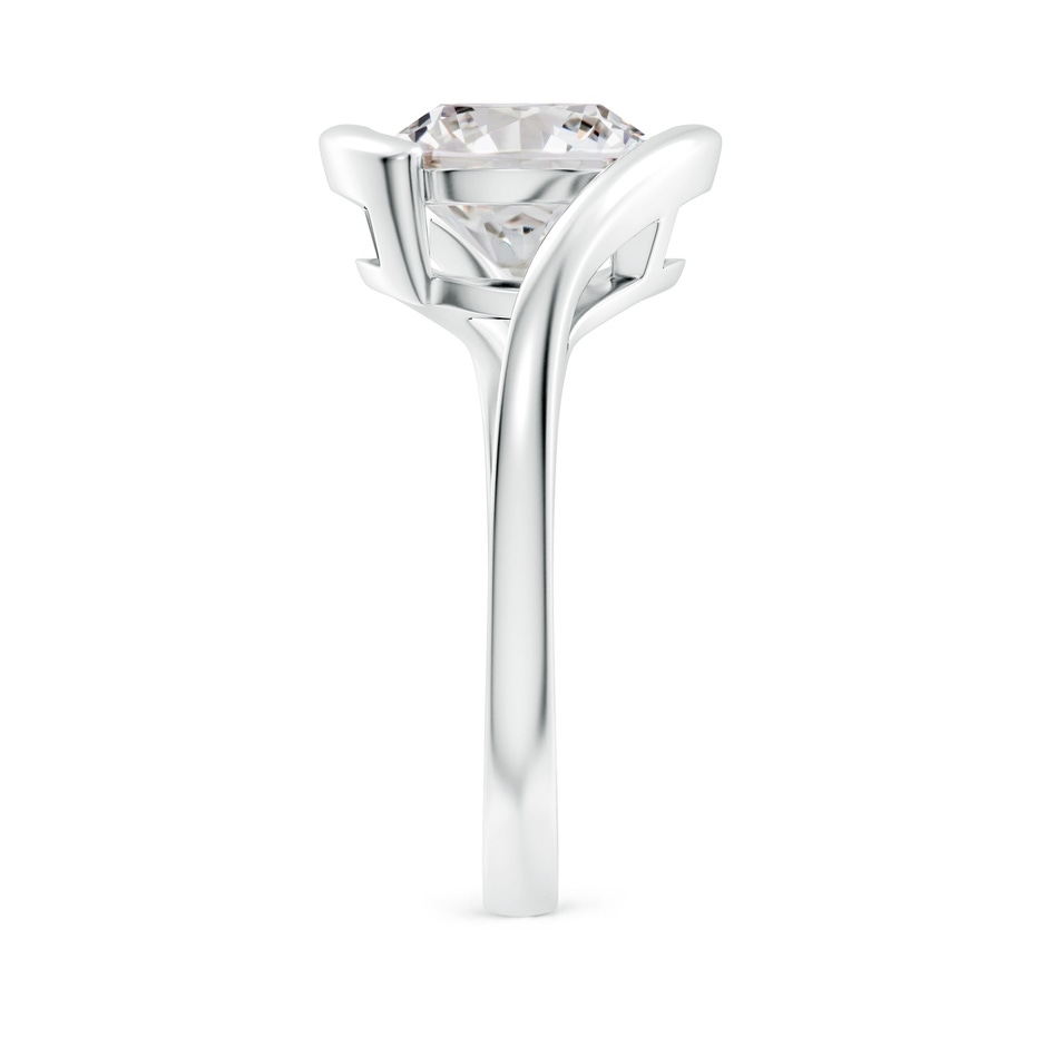 9.2mm IJI1I2 Semi Bezel-Set Solitaire Round Diamond Bypass Ring in White Gold side 299
