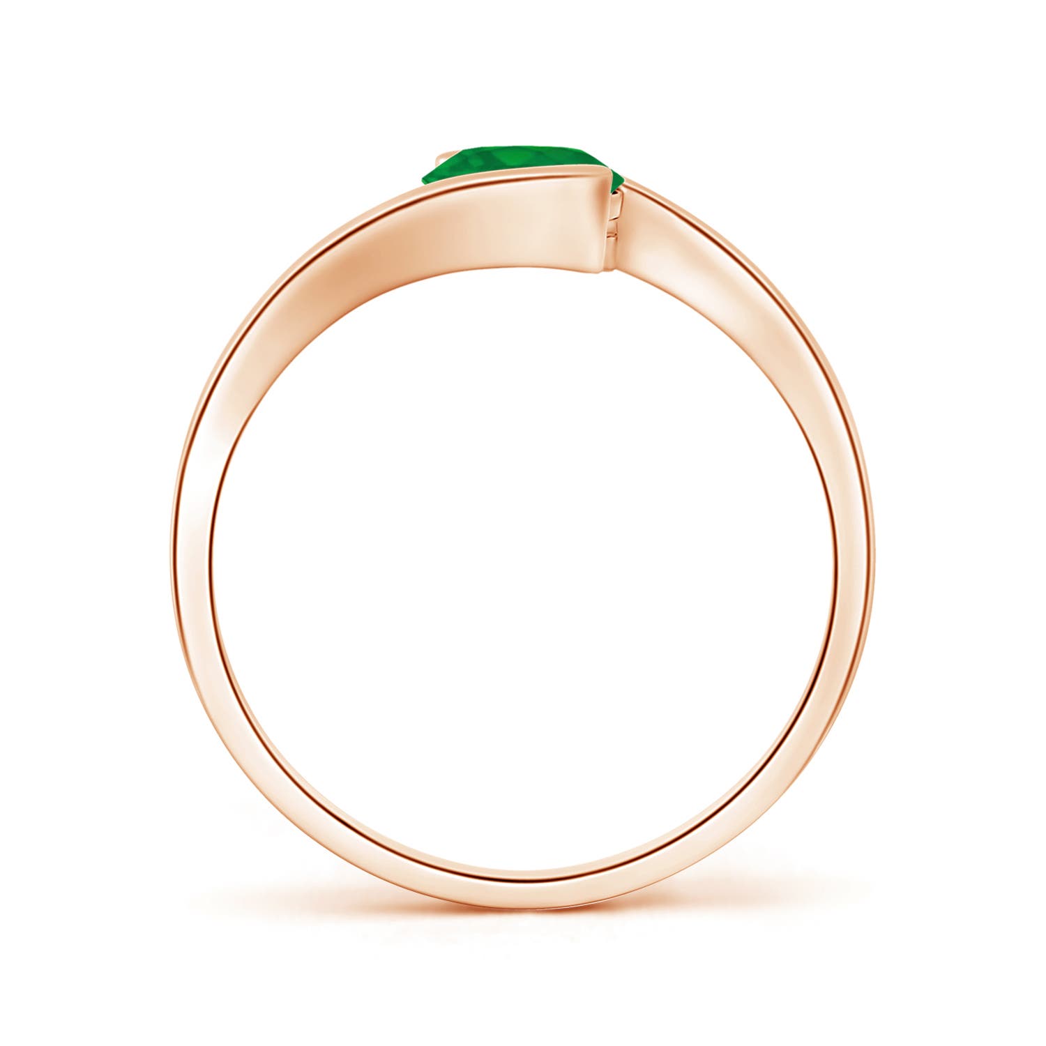 AA - Emerald / 0.55 CT / 14 KT Rose Gold