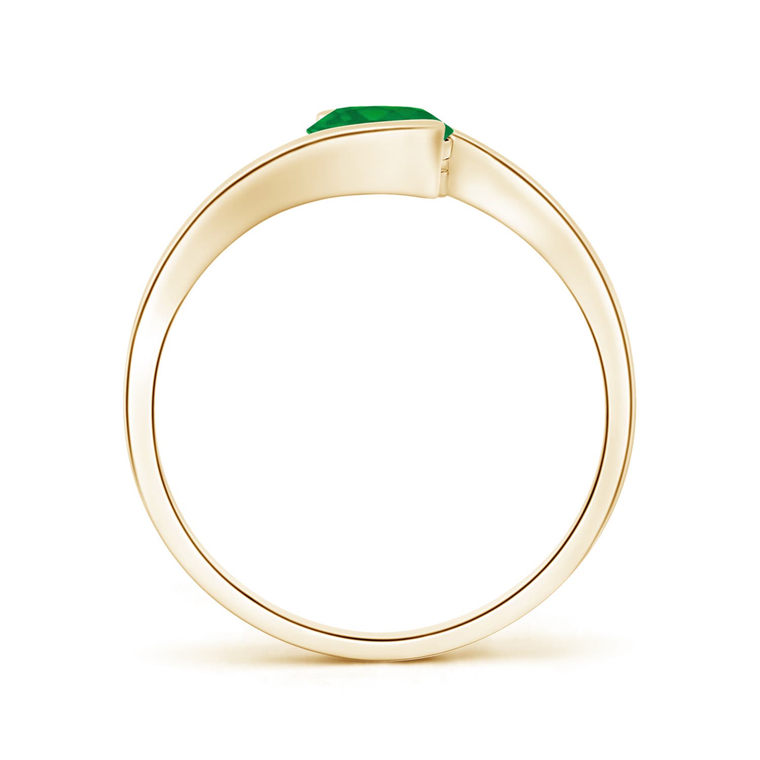 AA - Emerald / 0.55 CT / 14 KT Yellow Gold