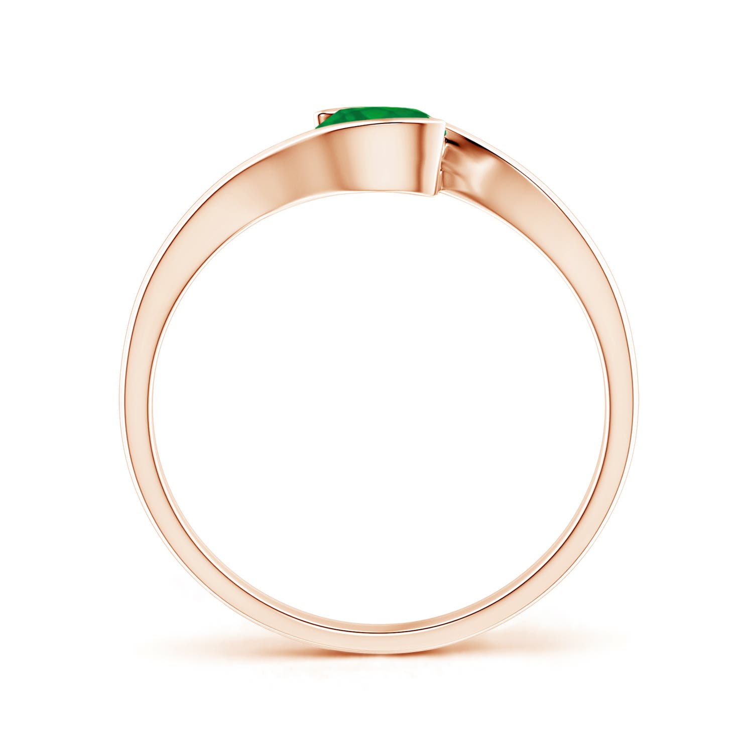 AA - Emerald / 0.45 CT / 14 KT Rose Gold