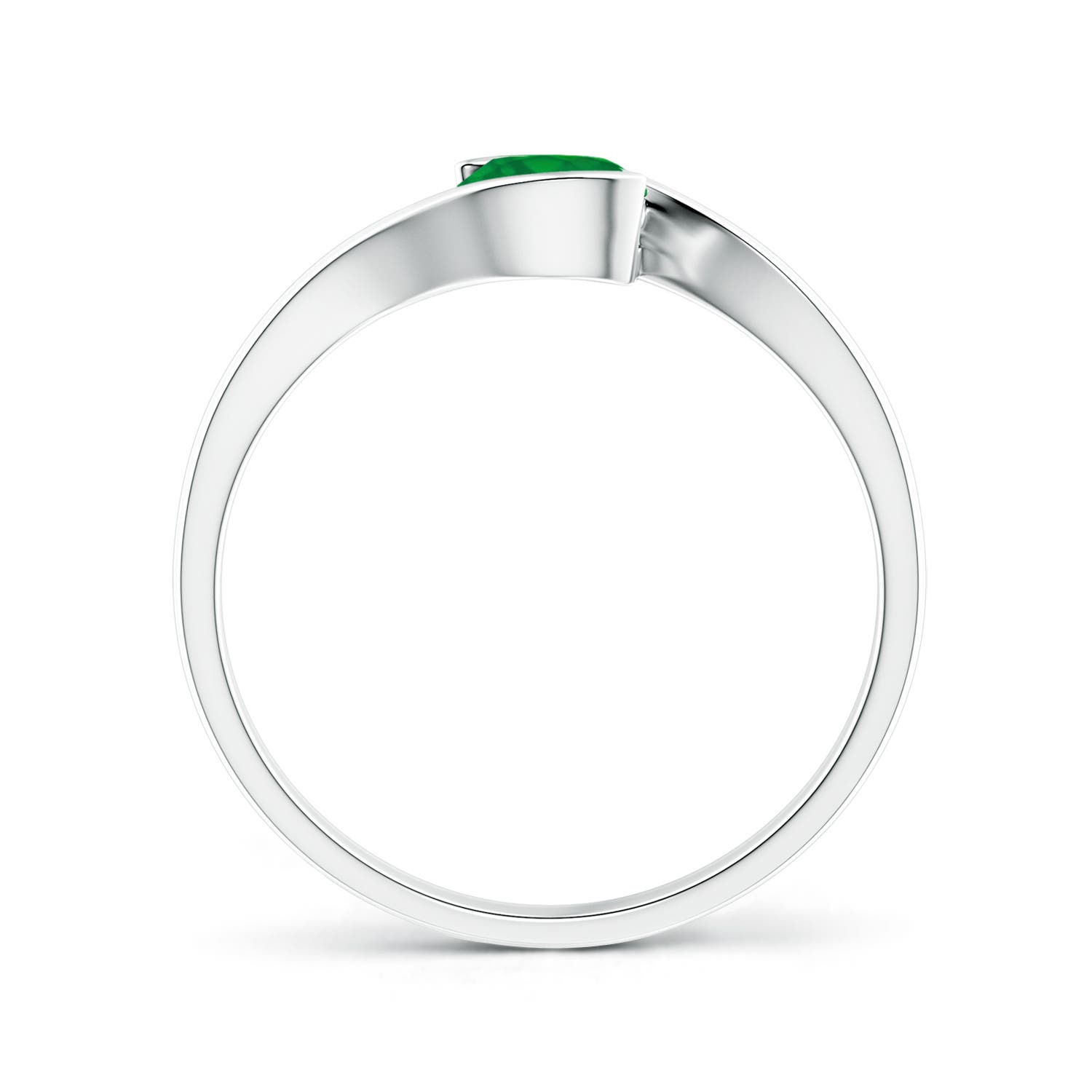 AA - Emerald / 0.45 CT / 14 KT White Gold