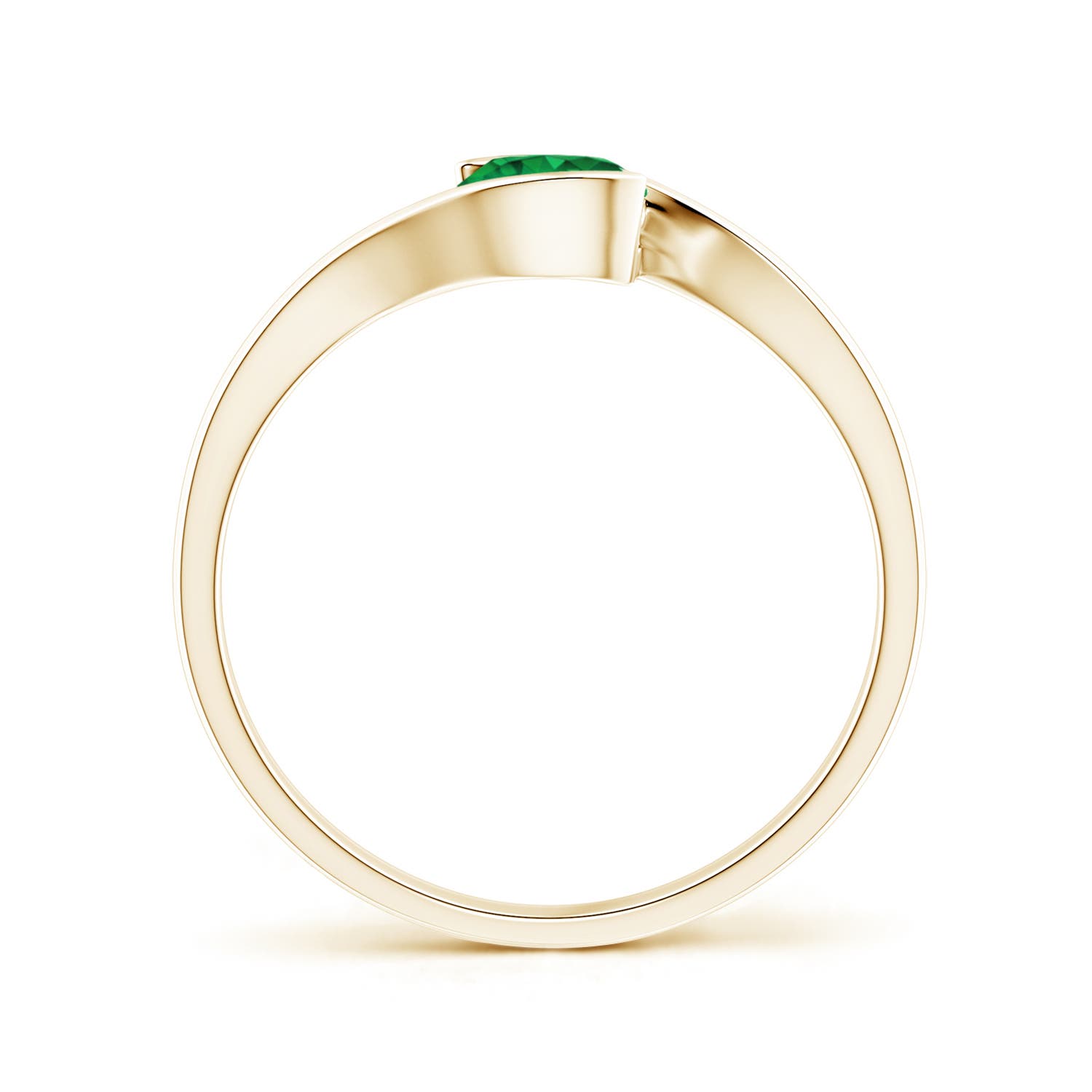 AAA - Emerald / 0.45 CT / 14 KT Yellow Gold