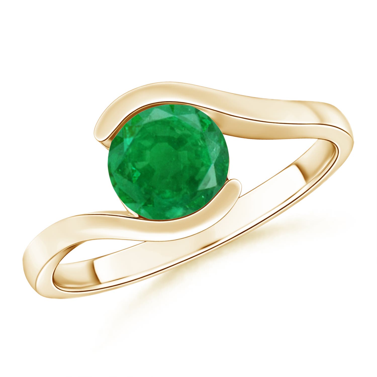 AA - Emerald / 0.95 CT / 14 KT Yellow Gold