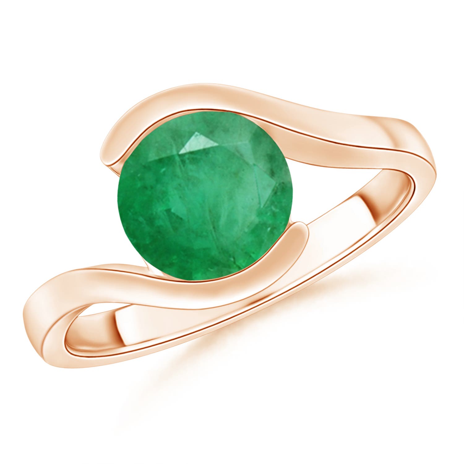 A - Emerald / 1.5 CT / 14 KT Rose Gold