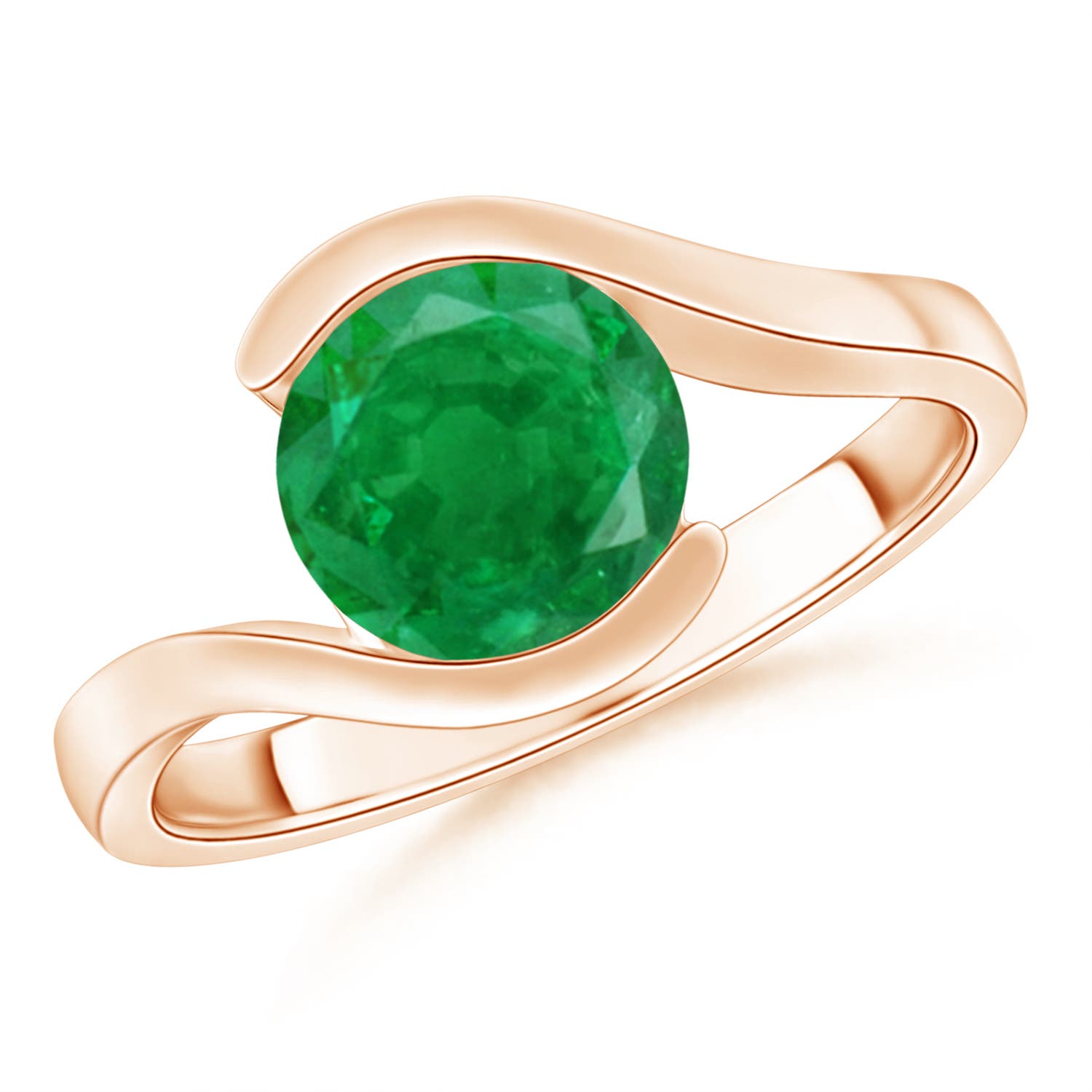 AA - Emerald / 1.5 CT / 14 KT Rose Gold