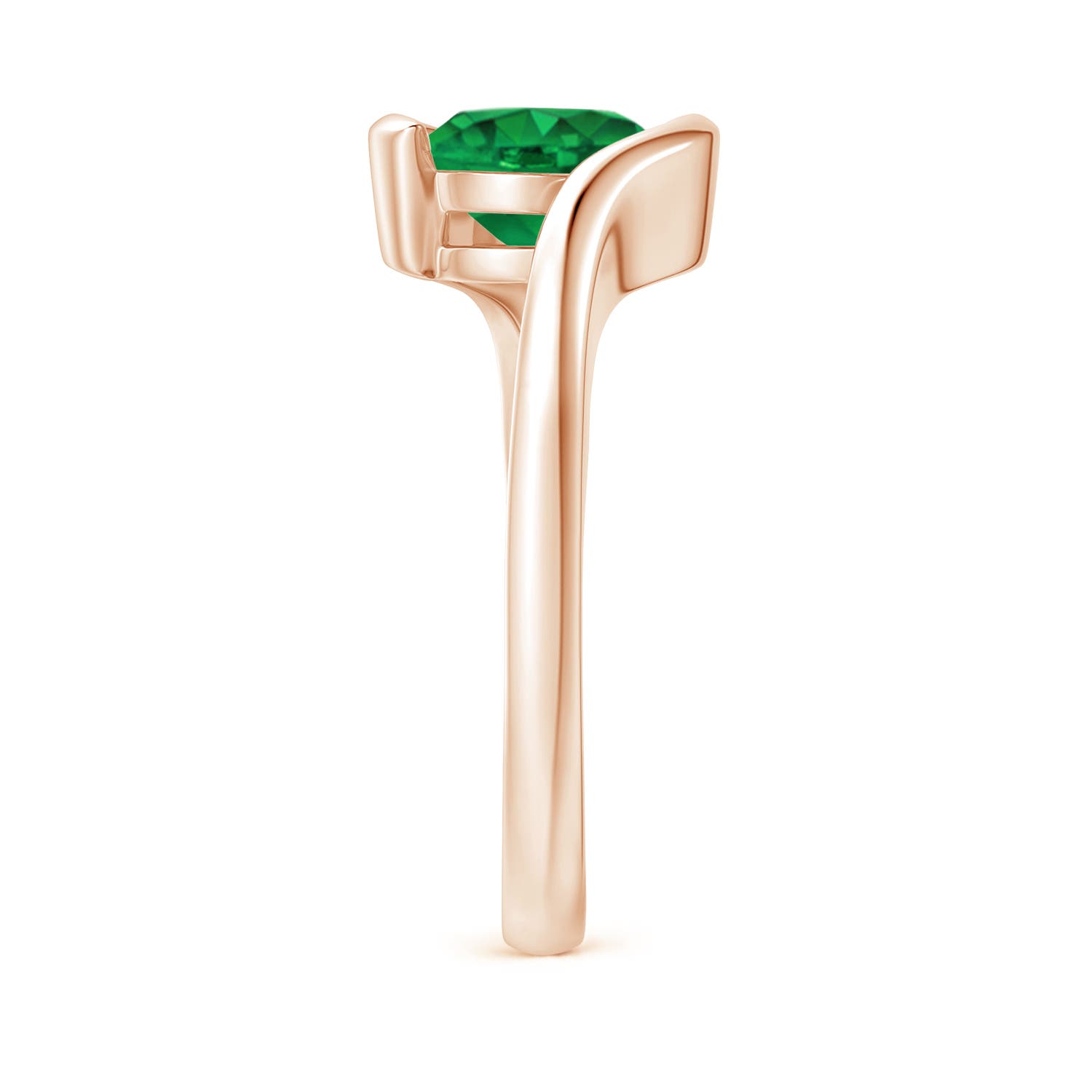 AAA - Emerald / 1.5 CT / 14 KT Rose Gold