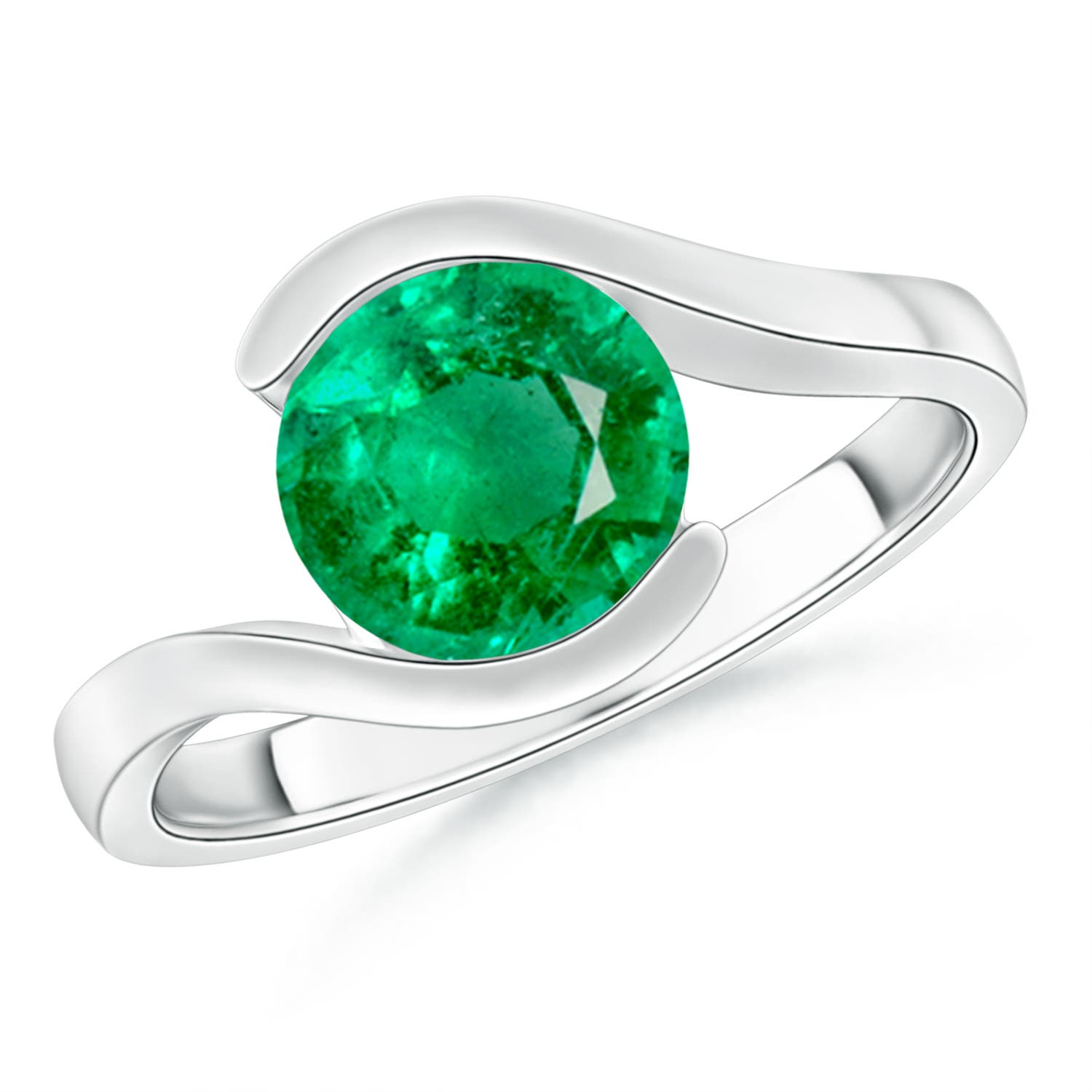 AAA - Emerald / 1.5 CT / 14 KT White Gold