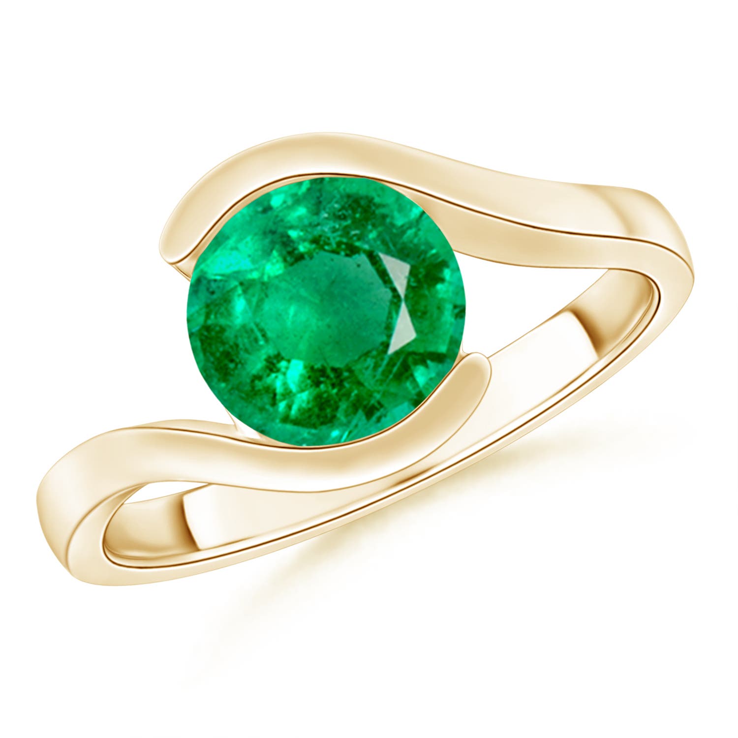 AAA - Emerald / 1.5 CT / 14 KT Yellow Gold