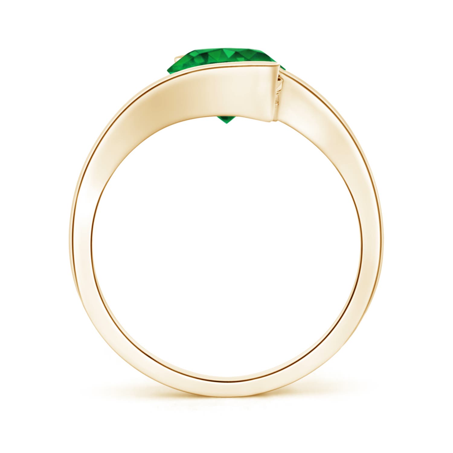 AAAA - Emerald / 1.5 CT / 14 KT Yellow Gold