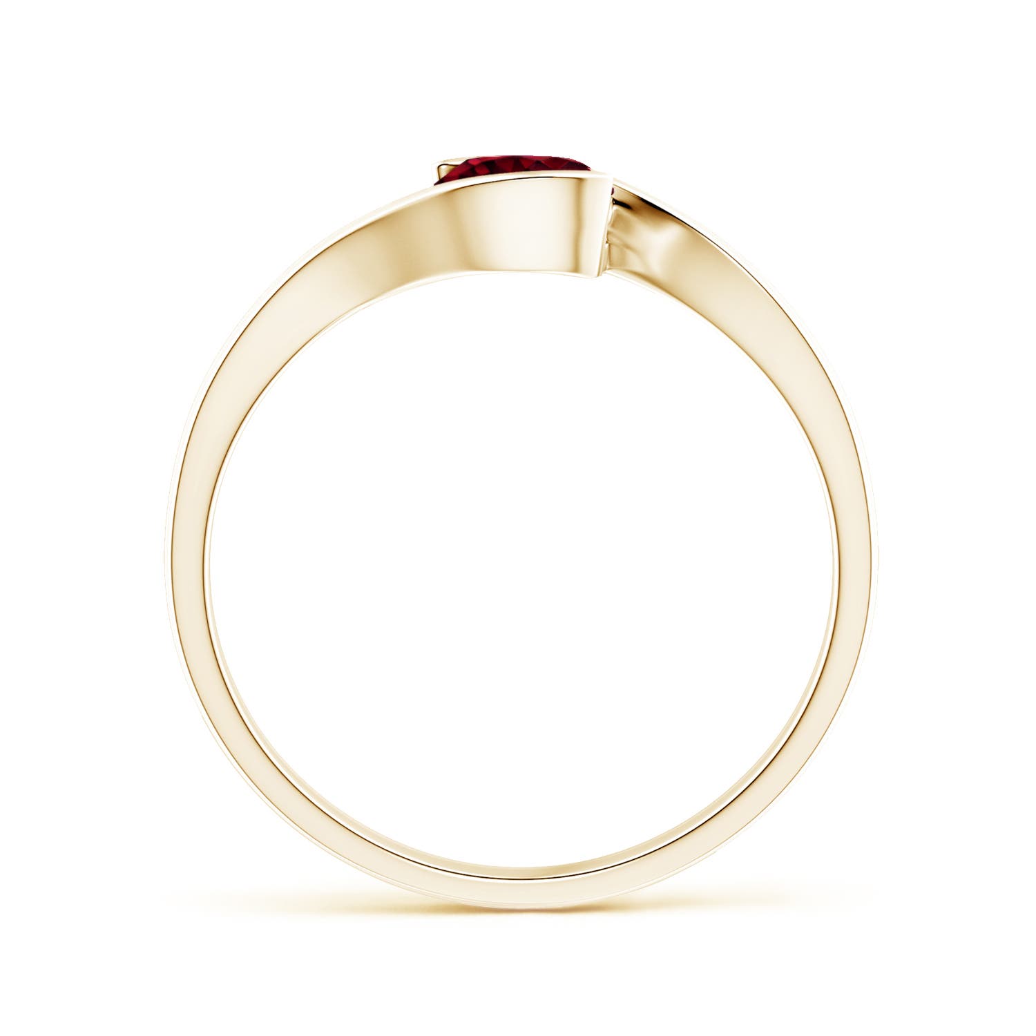 A - Garnet / 0.6 CT / 14 KT Yellow Gold