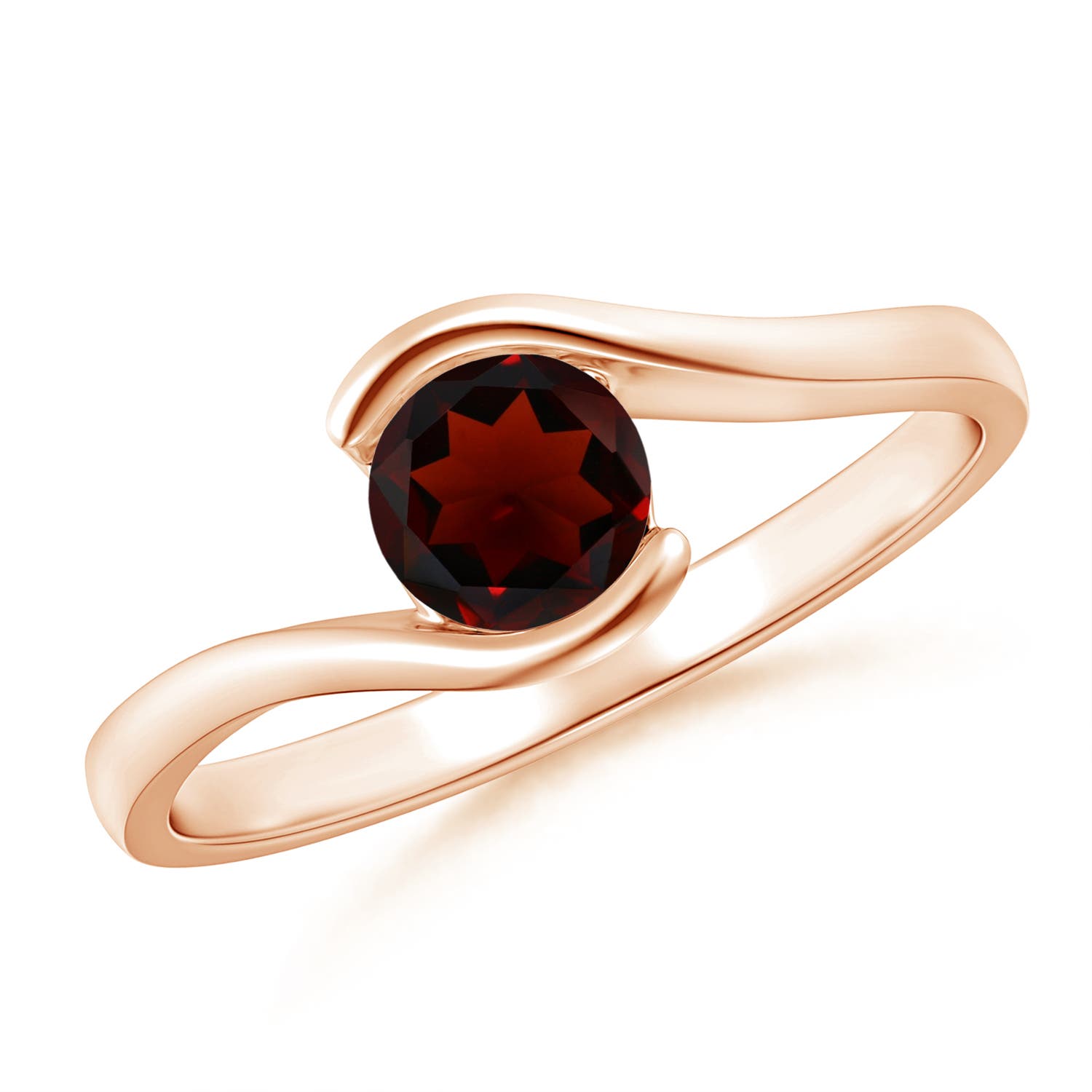 AA - Garnet / 0.6 CT / 14 KT Rose Gold