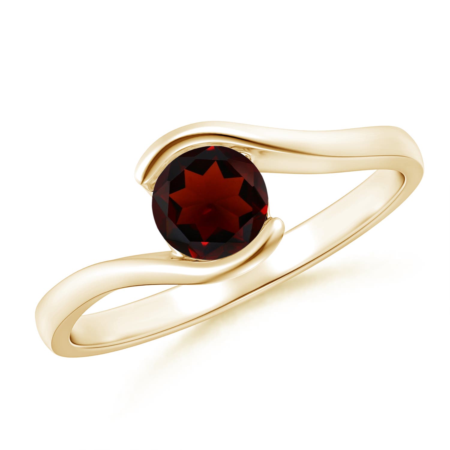 AA - Garnet / 0.6 CT / 14 KT Yellow Gold