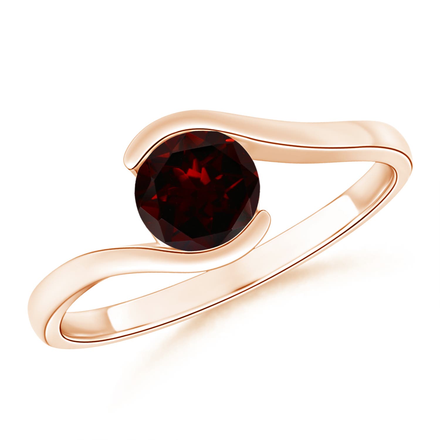 A - Garnet / 1 CT / 14 KT Rose Gold