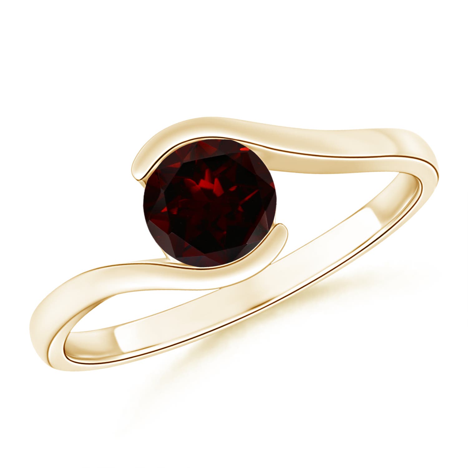 A - Garnet / 1 CT / 14 KT Yellow Gold