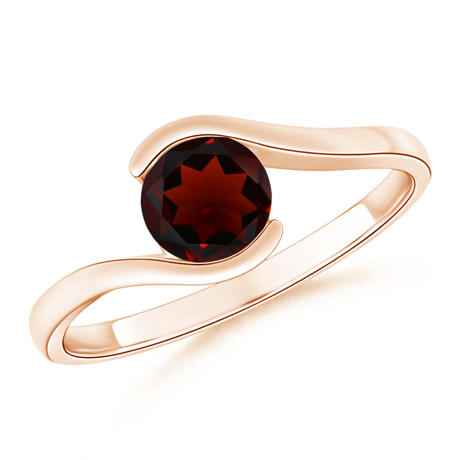 AA - Garnet / 1 CT / 14 KT Rose Gold