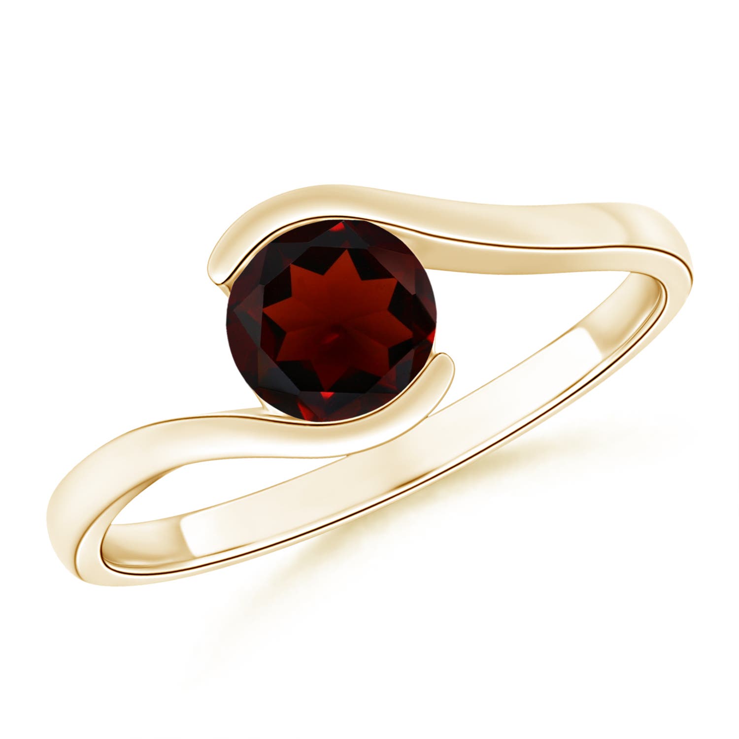 AA - Garnet / 1 CT / 14 KT Yellow Gold