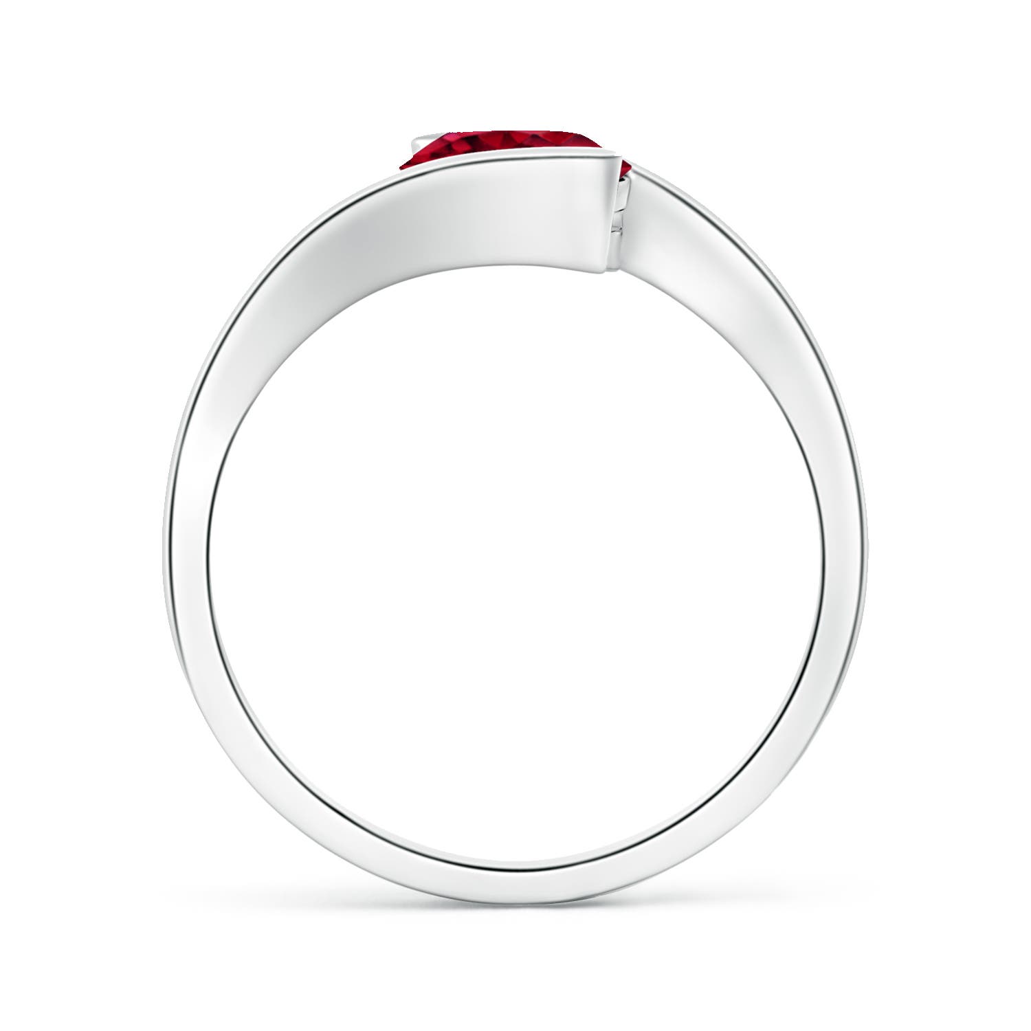 AAAA - Garnet / 1.5 CT / 14 KT White Gold