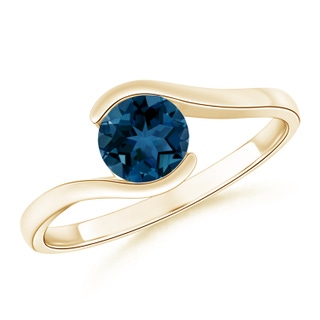 Round AAA London Blue Topaz