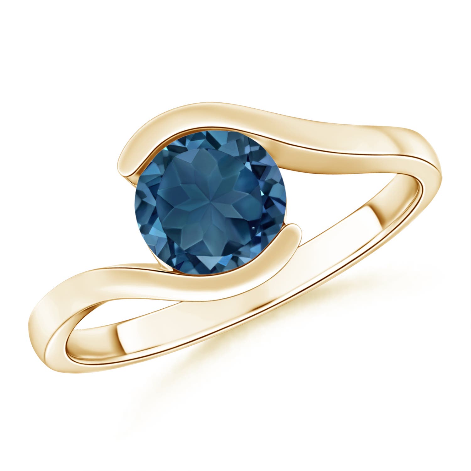 AA - London Blue Topaz / 1.55 CT / 14 KT Yellow Gold