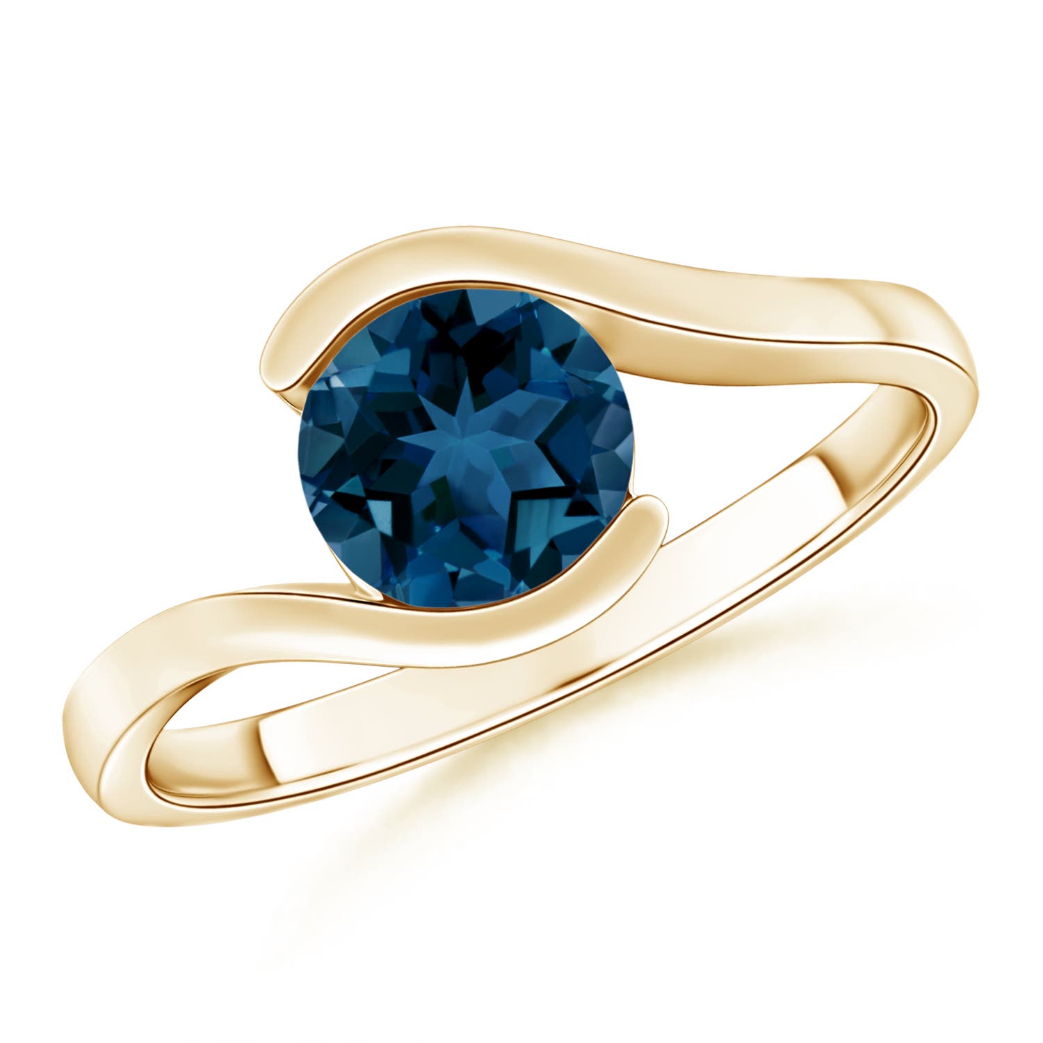 AAA - London Blue Topaz / 1.55 CT / 14 KT Yellow Gold