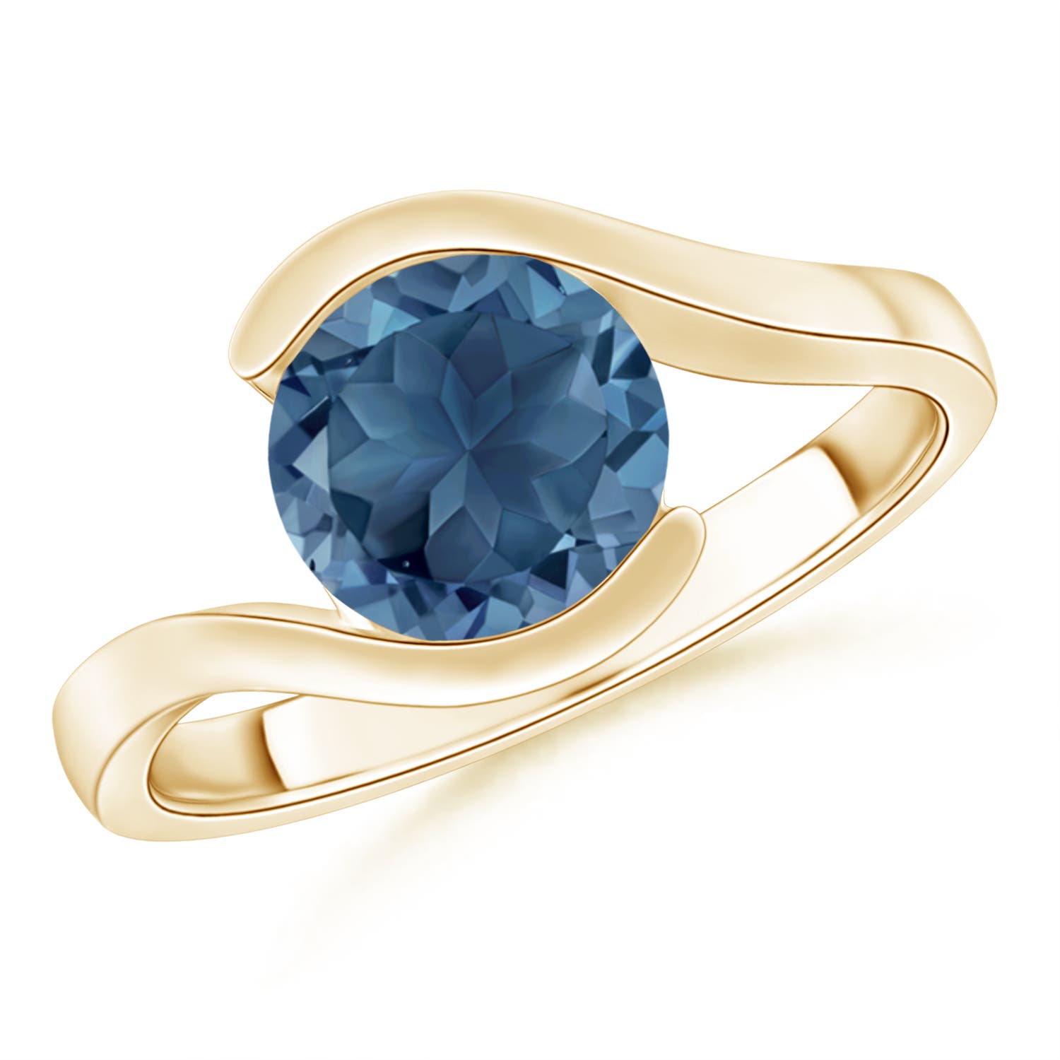 A - London Blue Topaz / 2.35 CT / 14 KT Yellow Gold