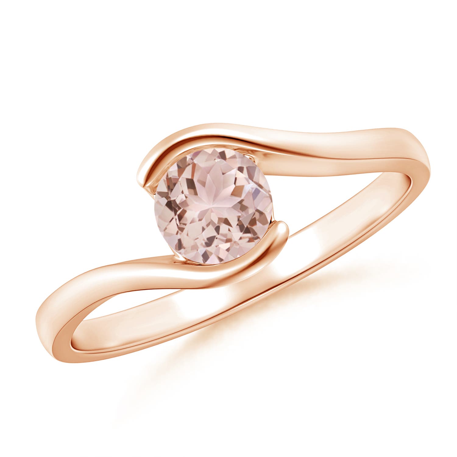 AAA - Morganite / 0.42 CT / 14 KT Rose Gold