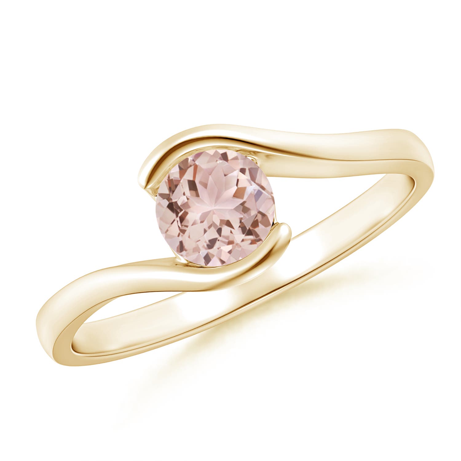 AAA - Morganite / 0.42 CT / 14 KT Yellow Gold