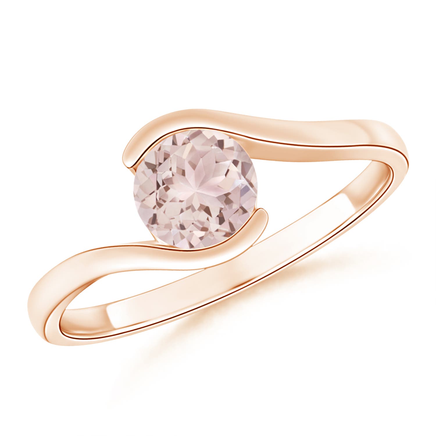 A - Morganite / 0.7 CT / 14 KT Rose Gold