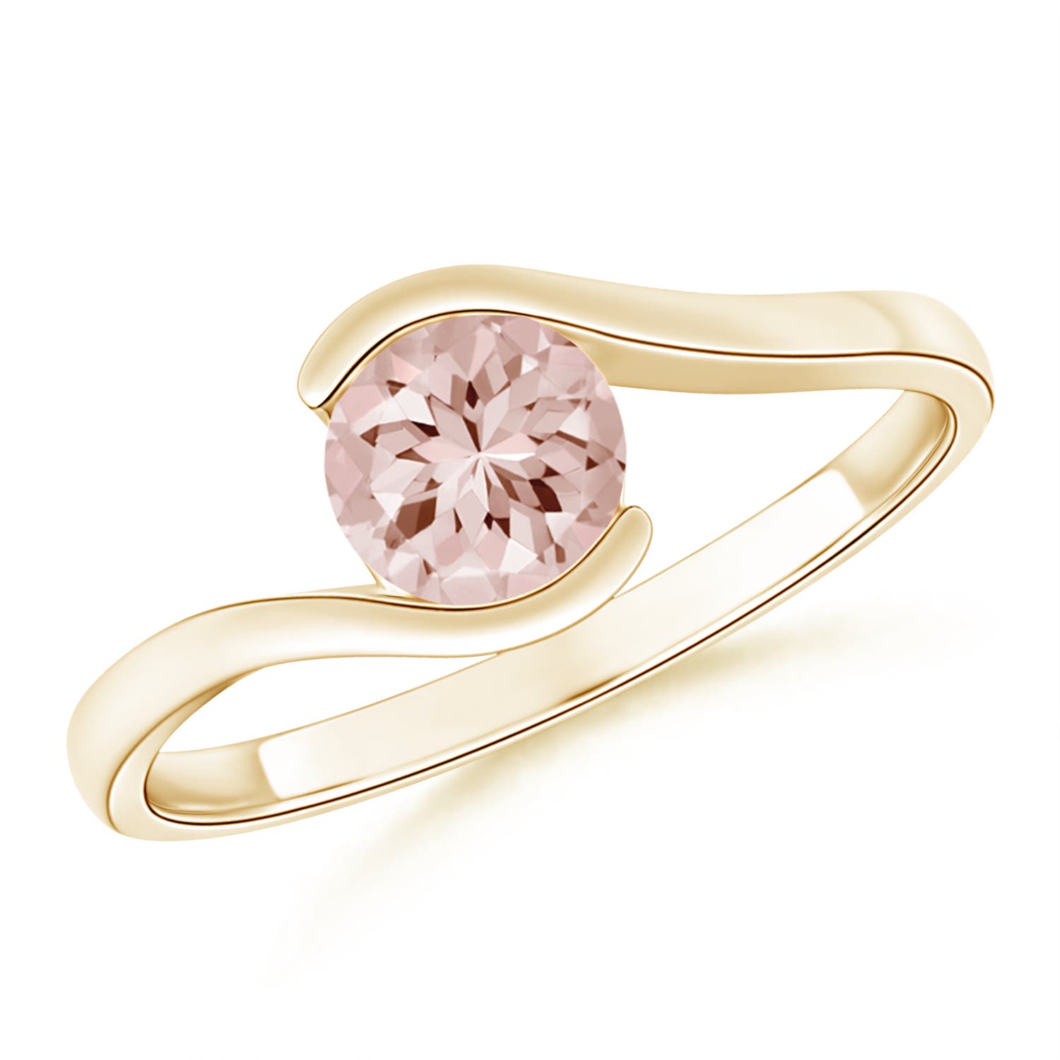 AA - Morganite / 0.7 CT / 14 KT Yellow Gold