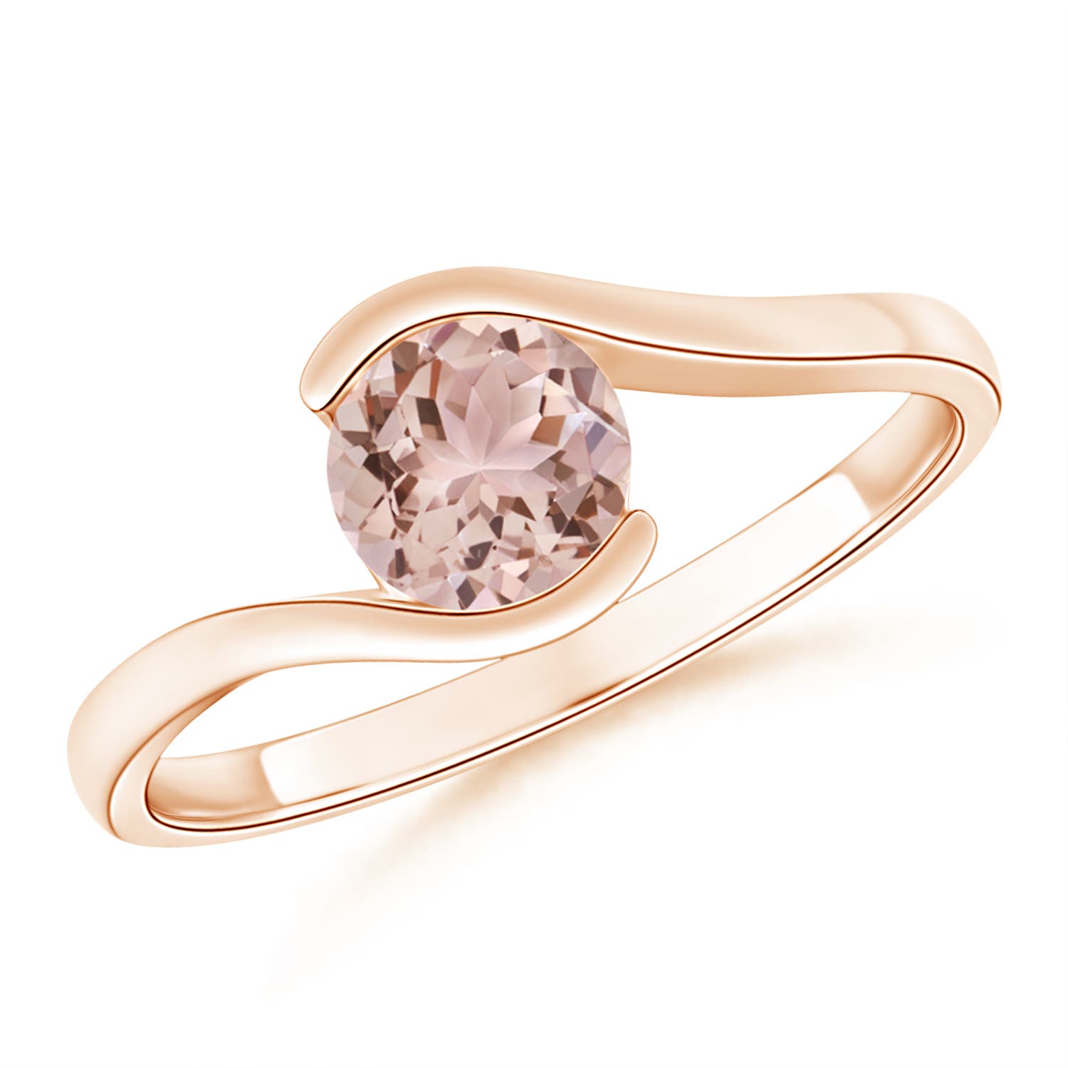 AAA - Morganite / 0.7 CT / 14 KT Rose Gold