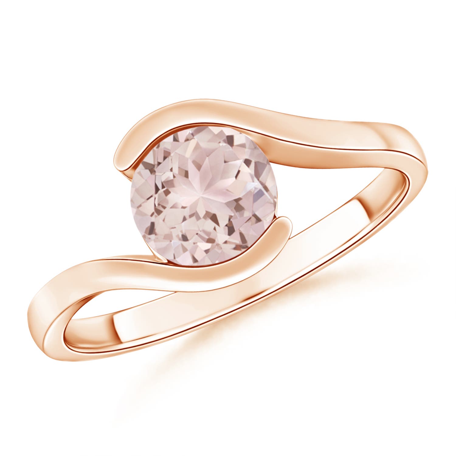 A - Morganite / 1.1 CT / 14 KT Rose Gold