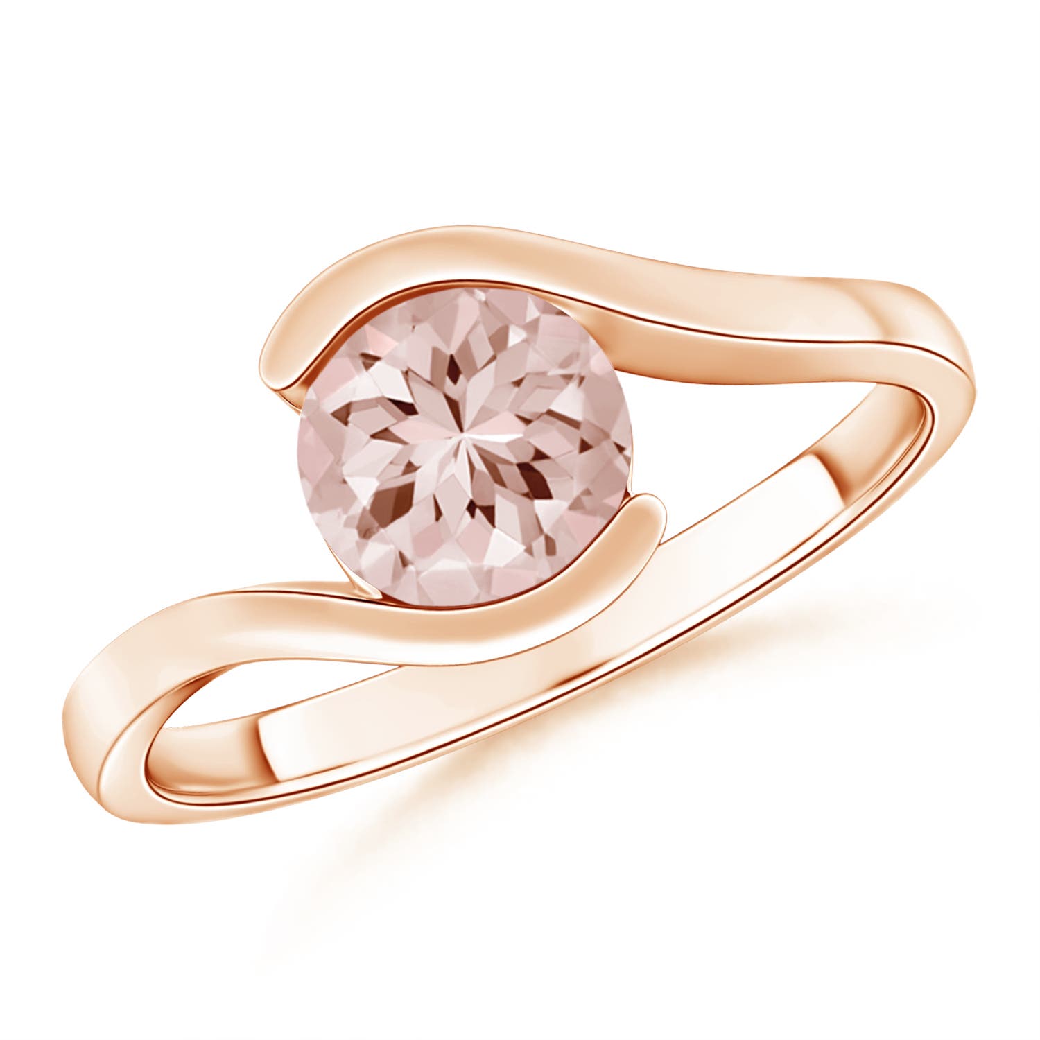 AA - Morganite / 1.1 CT / 14 KT Rose Gold