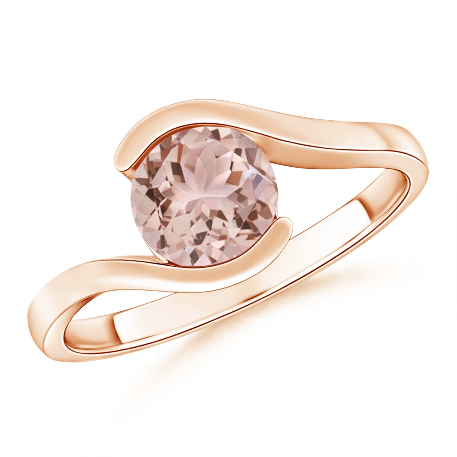 AAA - Morganite / 1.1 CT / 14 KT Rose Gold