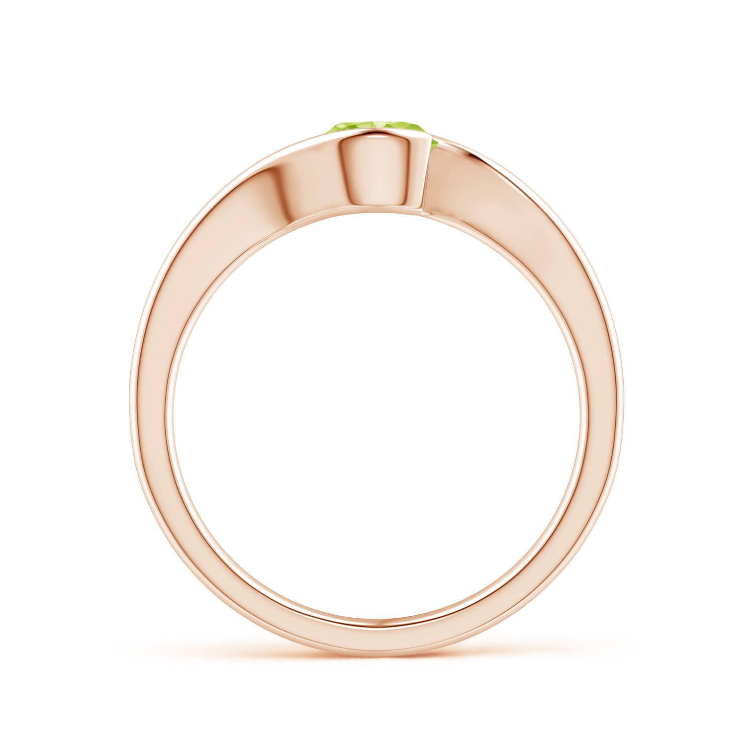 AA - Peridot / 0.55 CT / 14 KT Rose Gold