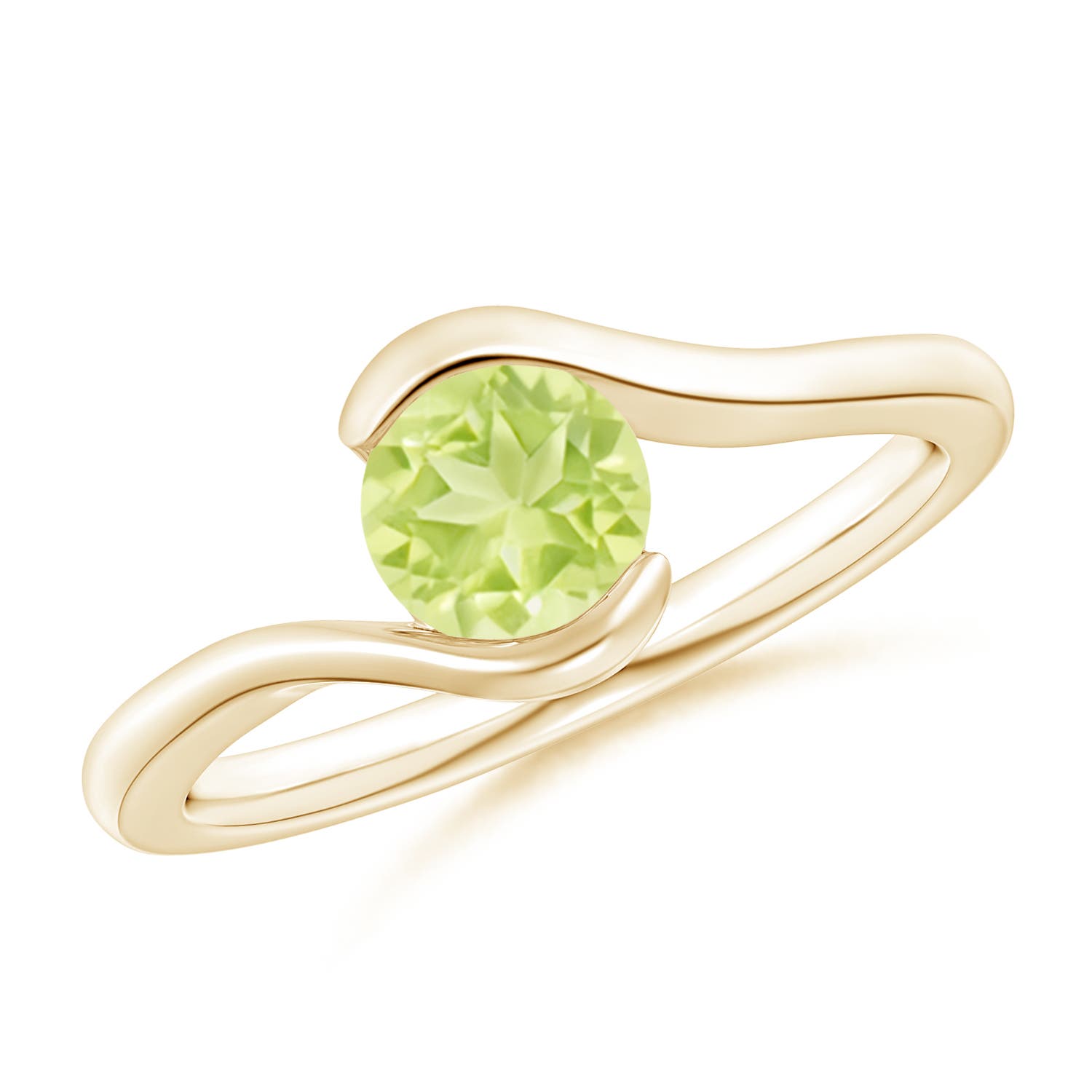 A - Peridot / 0.95 CT / 14 KT Yellow Gold