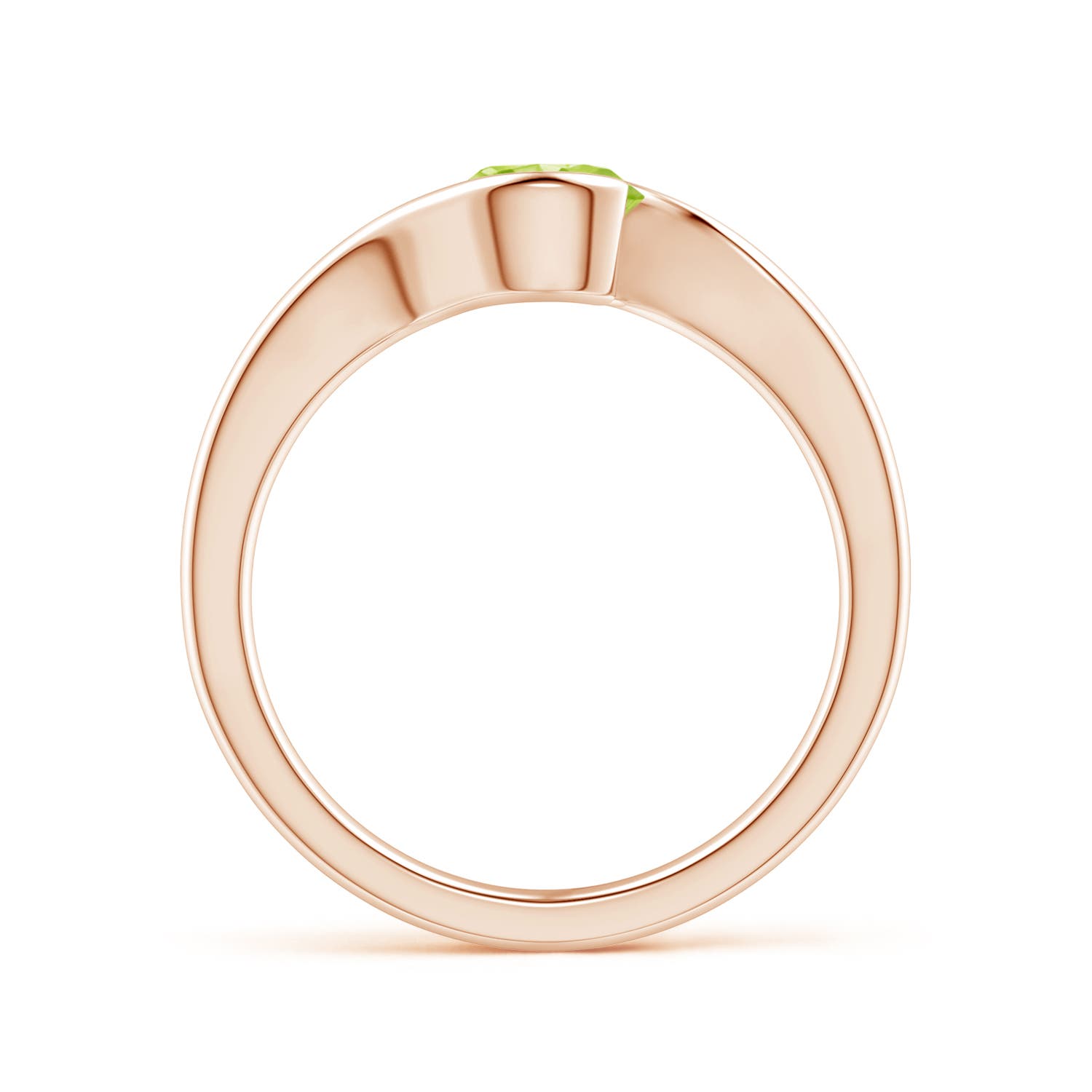 AA - Peridot / 0.95 CT / 14 KT Rose Gold